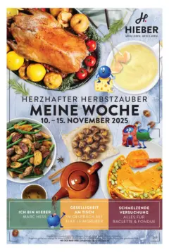 Entdecke - Hieber's Frischecenter: Meine Woche ab 09.11.2025 gültig Entdecke - Hieber's Frischecenter: Meine Woche ab 09.11.2025 gültig