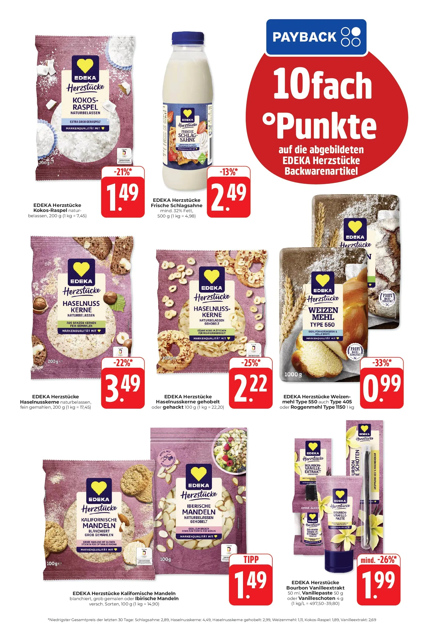 Entdecke - Hieber's Frischecenter: Meine Woche (ab 09.11.2025) zum Blättern | Seite: 17 | Produkte: Mehl, Schlagsahne, Weizenmehl, Sahne