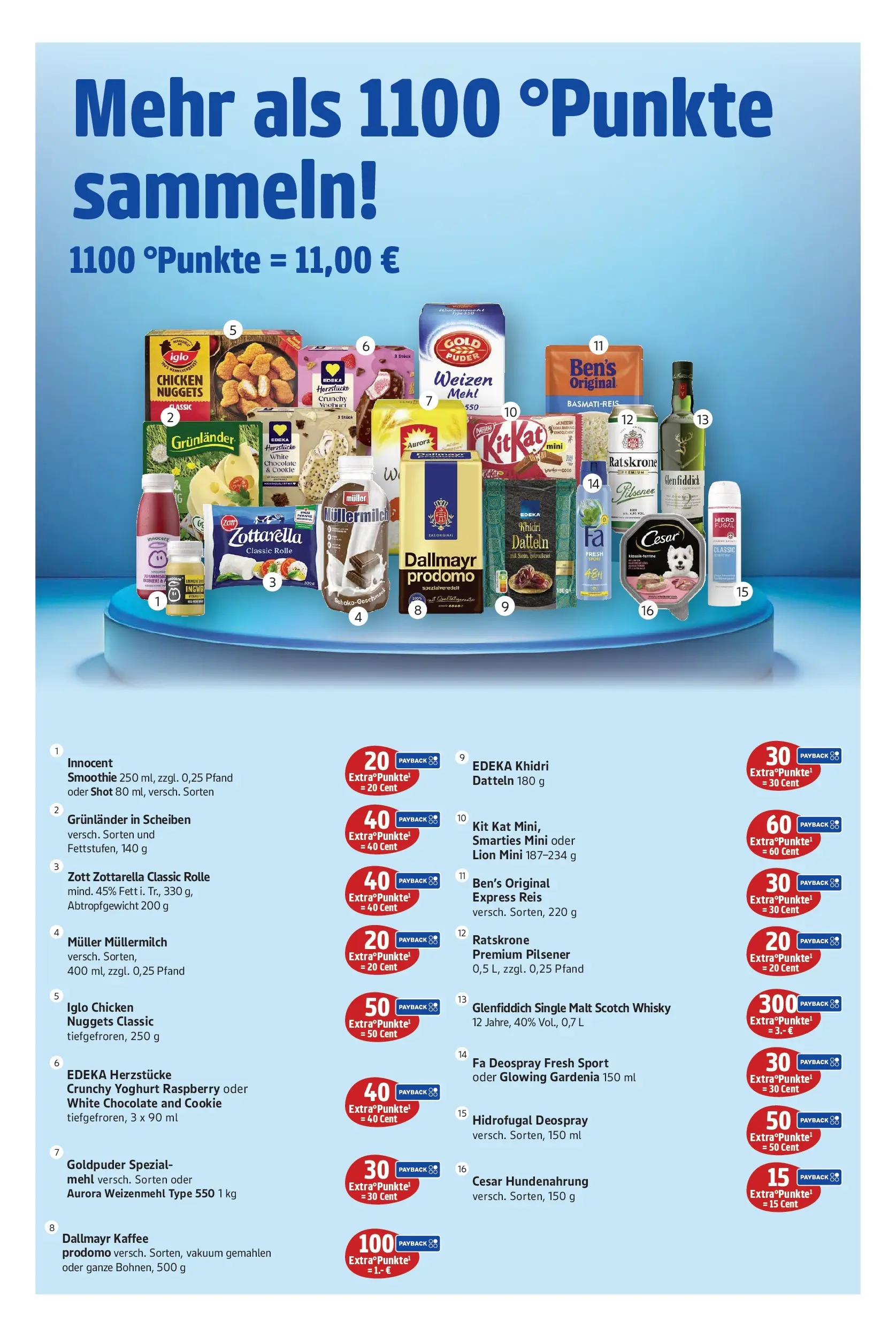 Entdecke - Hieber's Frischecenter: Meine Woche (ab 09.11.2025) zum Blättern | Seite: 18 | Produkte: Iglo, Grunlander, Müllermilch, Reis