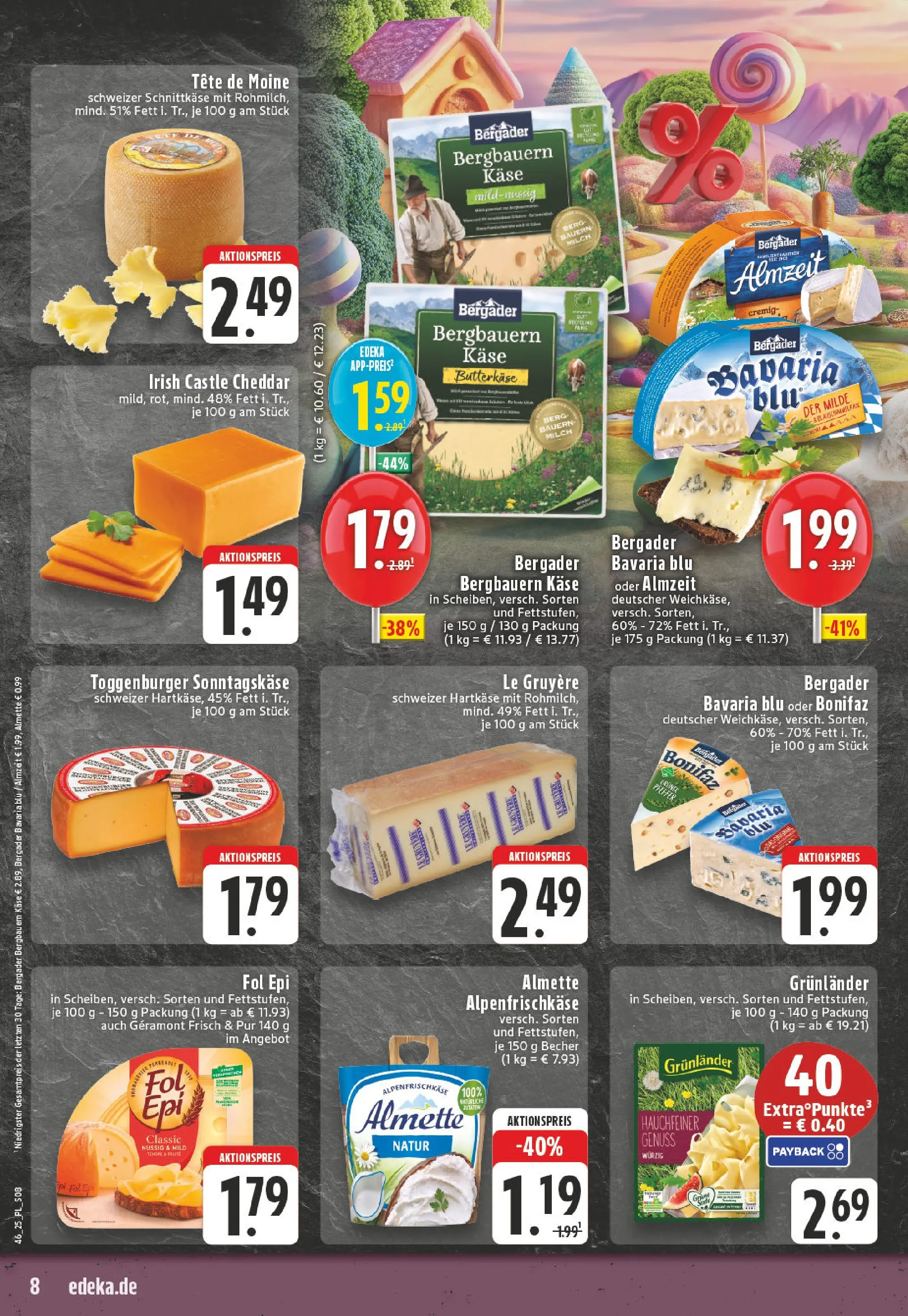 Edeka prospekt Eschweiler-Dürwiß	 (ab 09.11.2025) » Angebote Online | Seite: 8 | Produkte: Geramont, Almette, Milch, Pfeffer