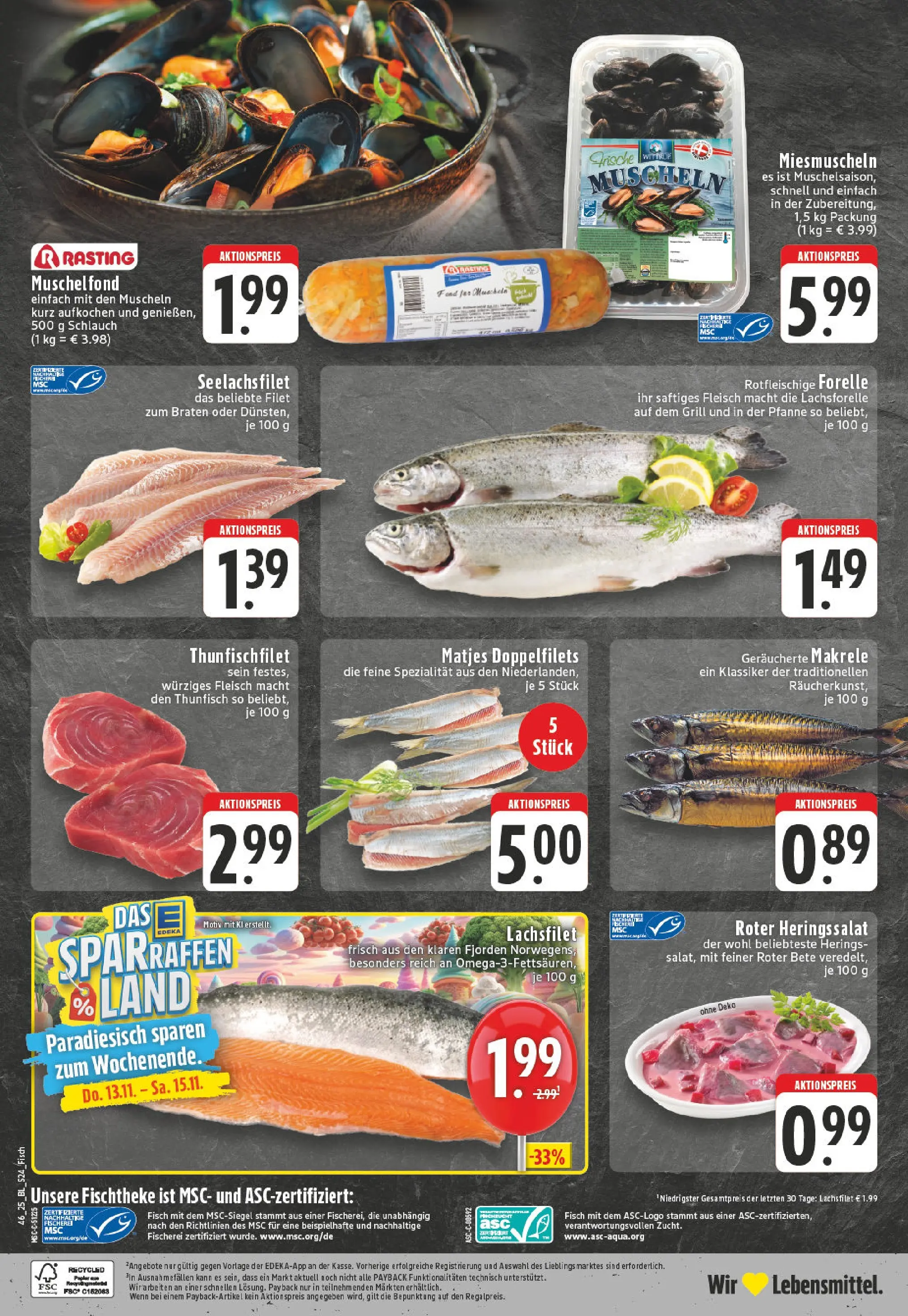 Edeka prospekt Ahlen	 (ab 09.11.2025) » Angebote Online | Seite: 24 | Produkte: Grill, Thunfisch, Fisch, Fleisch