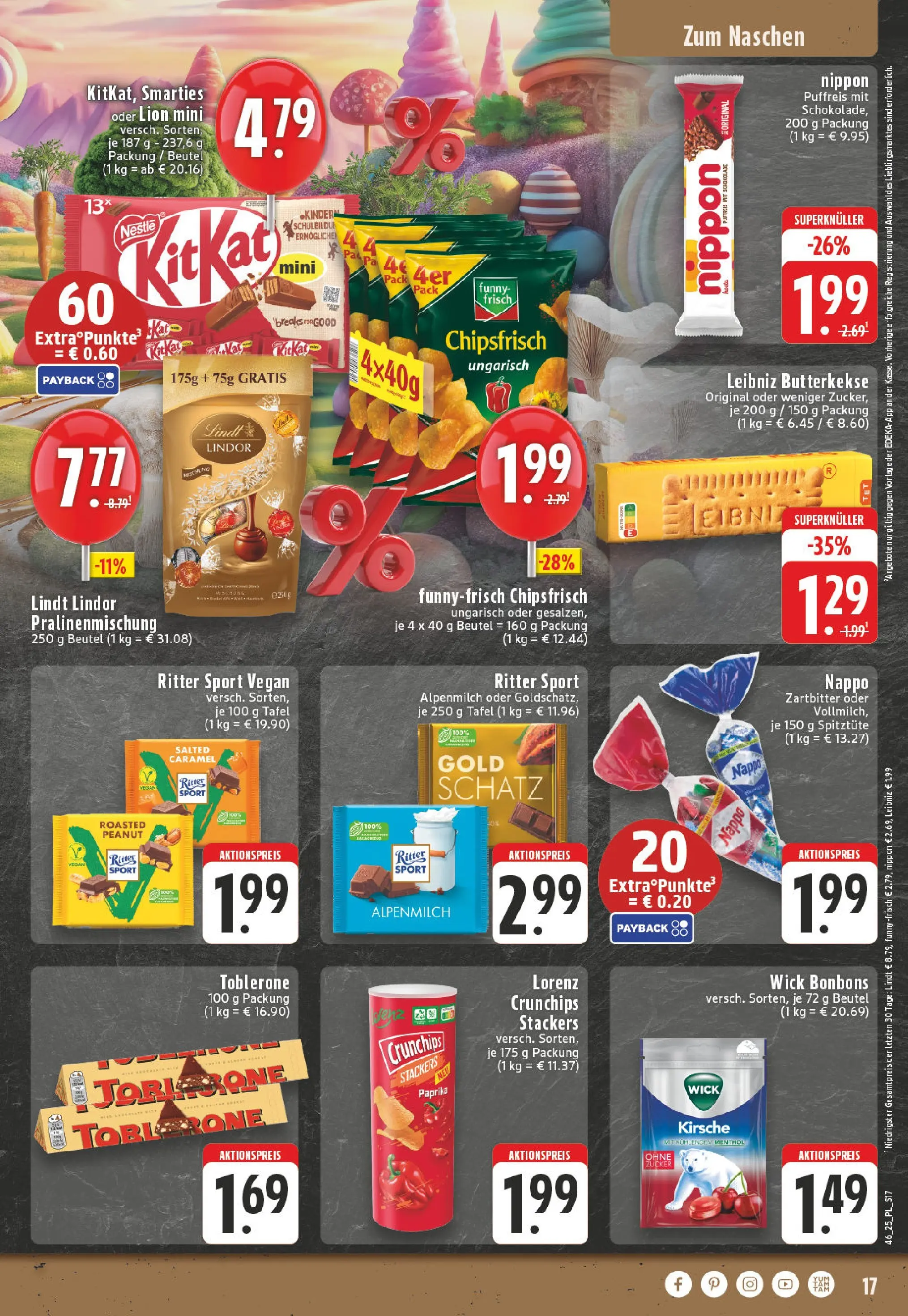 Edeka prospekt Eschweiler-Dürwiß	 (ab 09.11.2025) » Angebote Online | Seite: 17 | Produkte: Funny frisch, Butterkekse, Paprika, Zucker