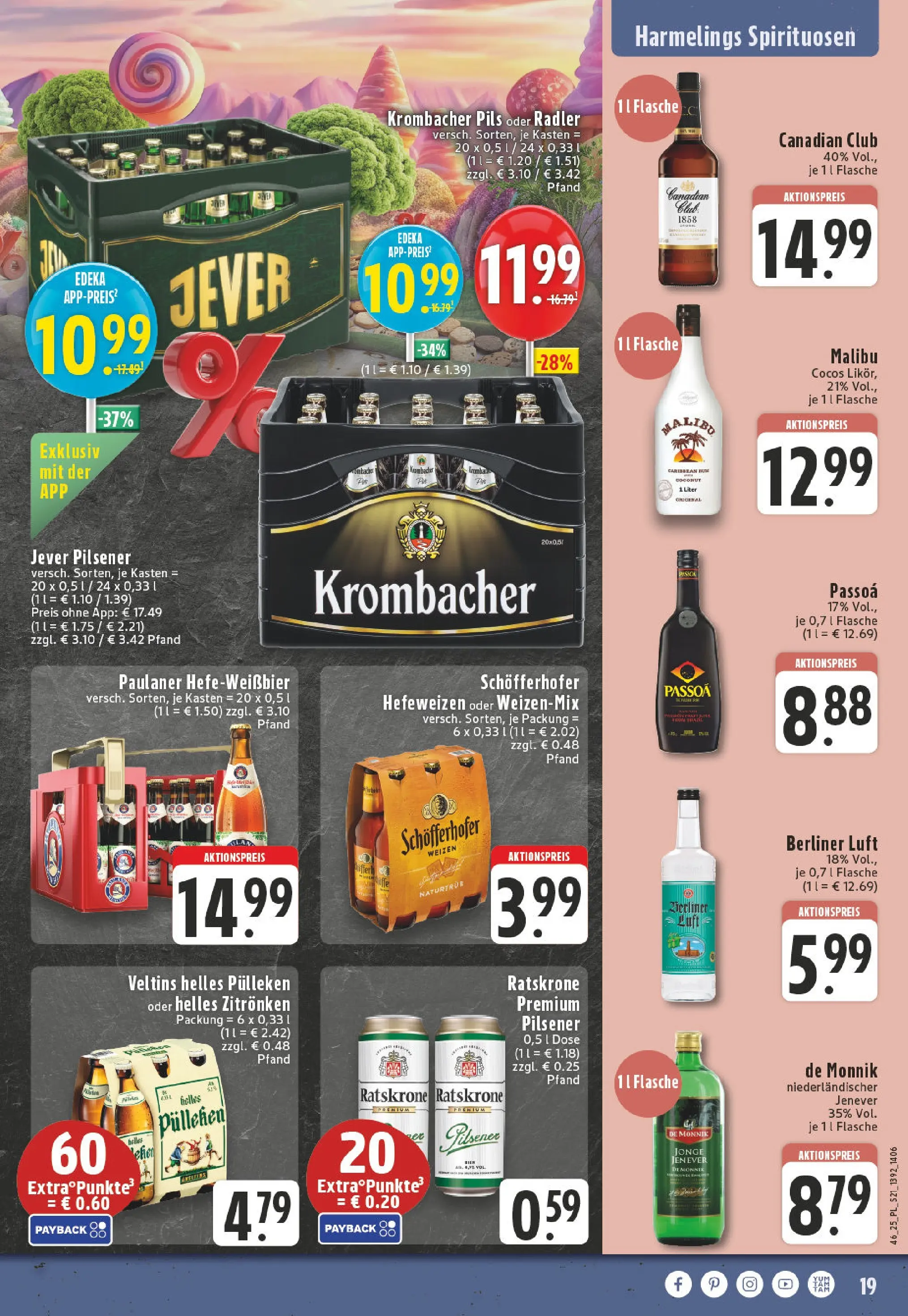 Edeka prospekt Bocholt - Holtwick	 (ab 09.11.2025) » Angebote Online | Seite: 21 | Produkte: Helles pulleken, Radler, Jever, Krombacher