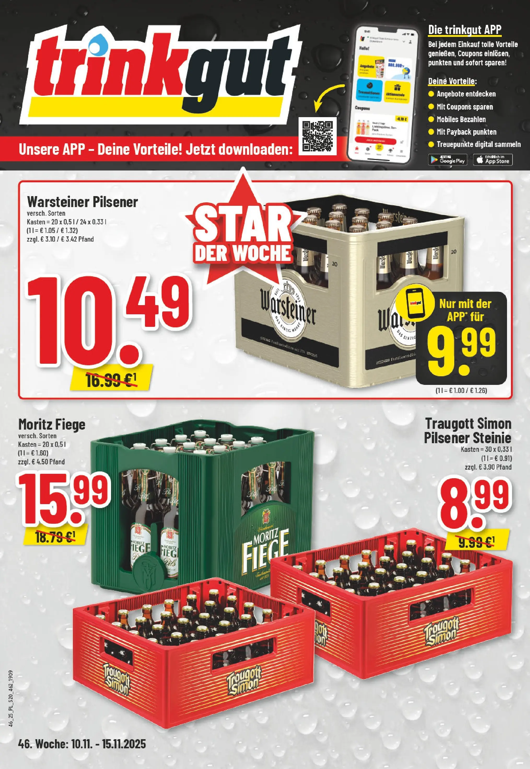 Edeka prospekt Moers-Rheinkamp	 (ab 10.11.2025) » Angebote Online | Seite: 20 | Produkte: Warsteiner