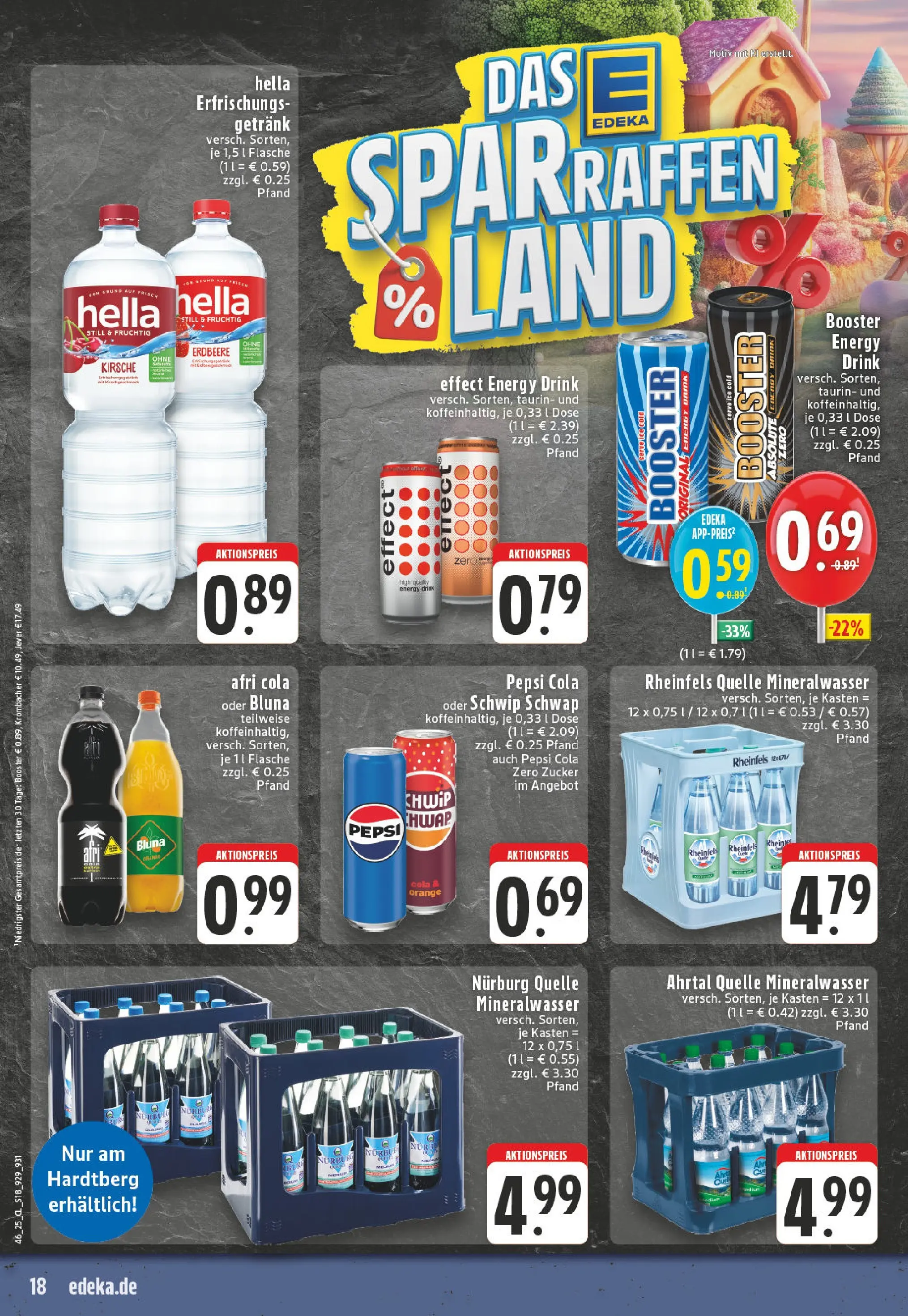 Edeka prospekt Bonn	 (ab 10.11.2025) » Angebote Online | Seite: 18 | Produkte: Cola, Energy, Schwip schwap, Krombacher