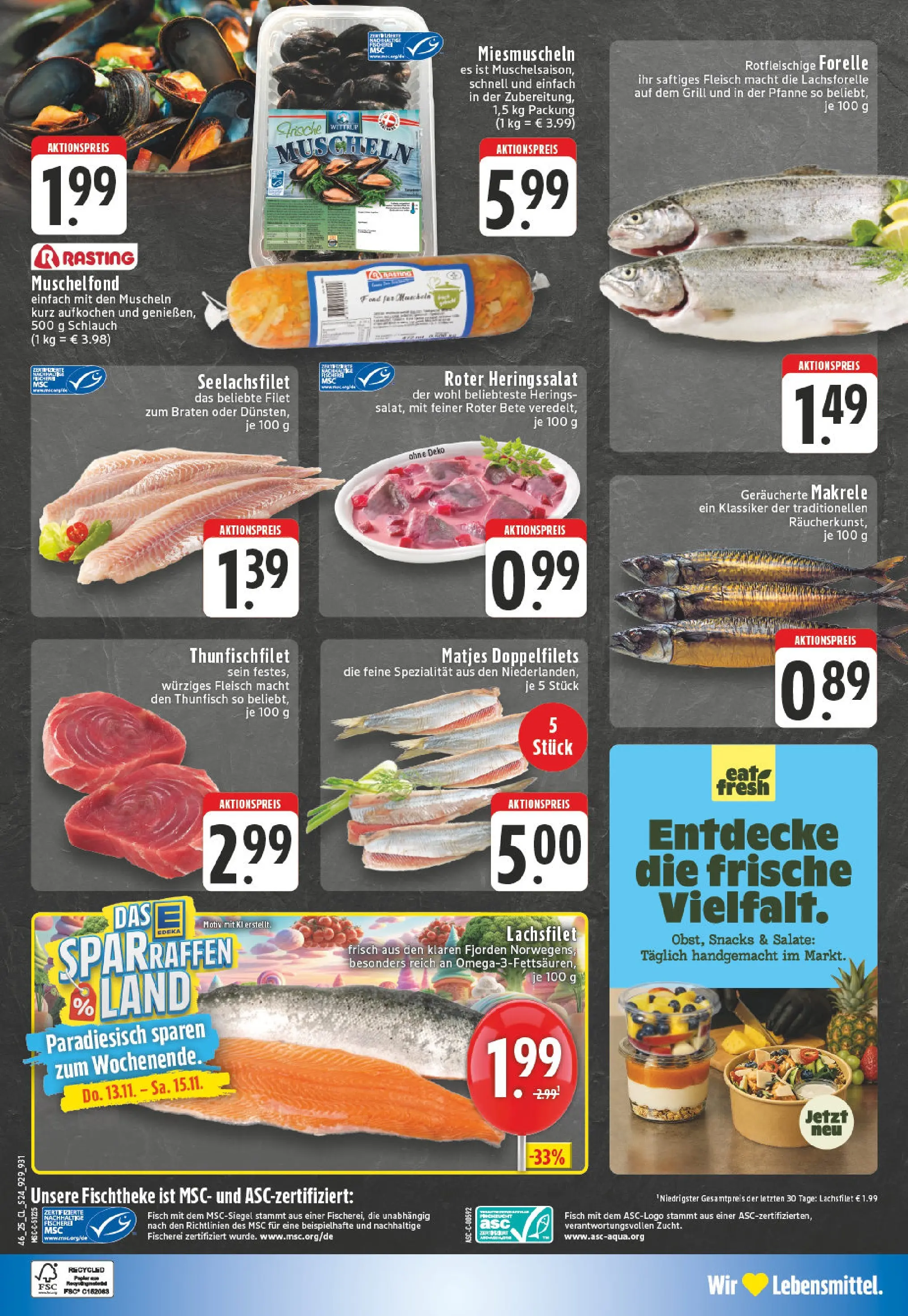 Edeka prospekt Bonn	 (ab 10.11.2025) » Angebote Online | Seite: 24 | Produkte: Grill, Thunfisch, Fisch, Fleisch