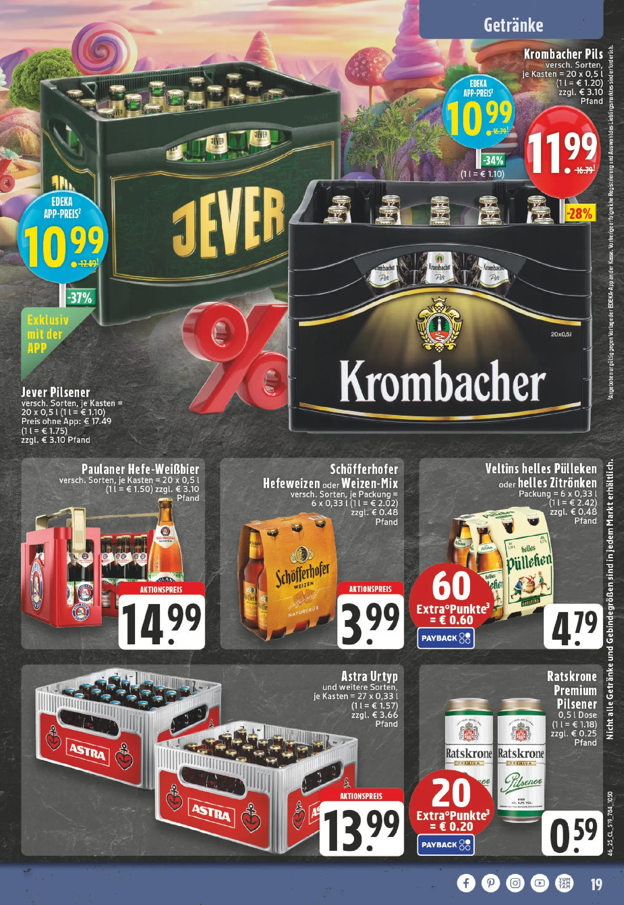 Edeka prospekt Alsdorf	 (ab 09.11.2025) » Angebote Online | Seite: 19 | Produkte: Helles pulleken, Pils, Astra, Jever