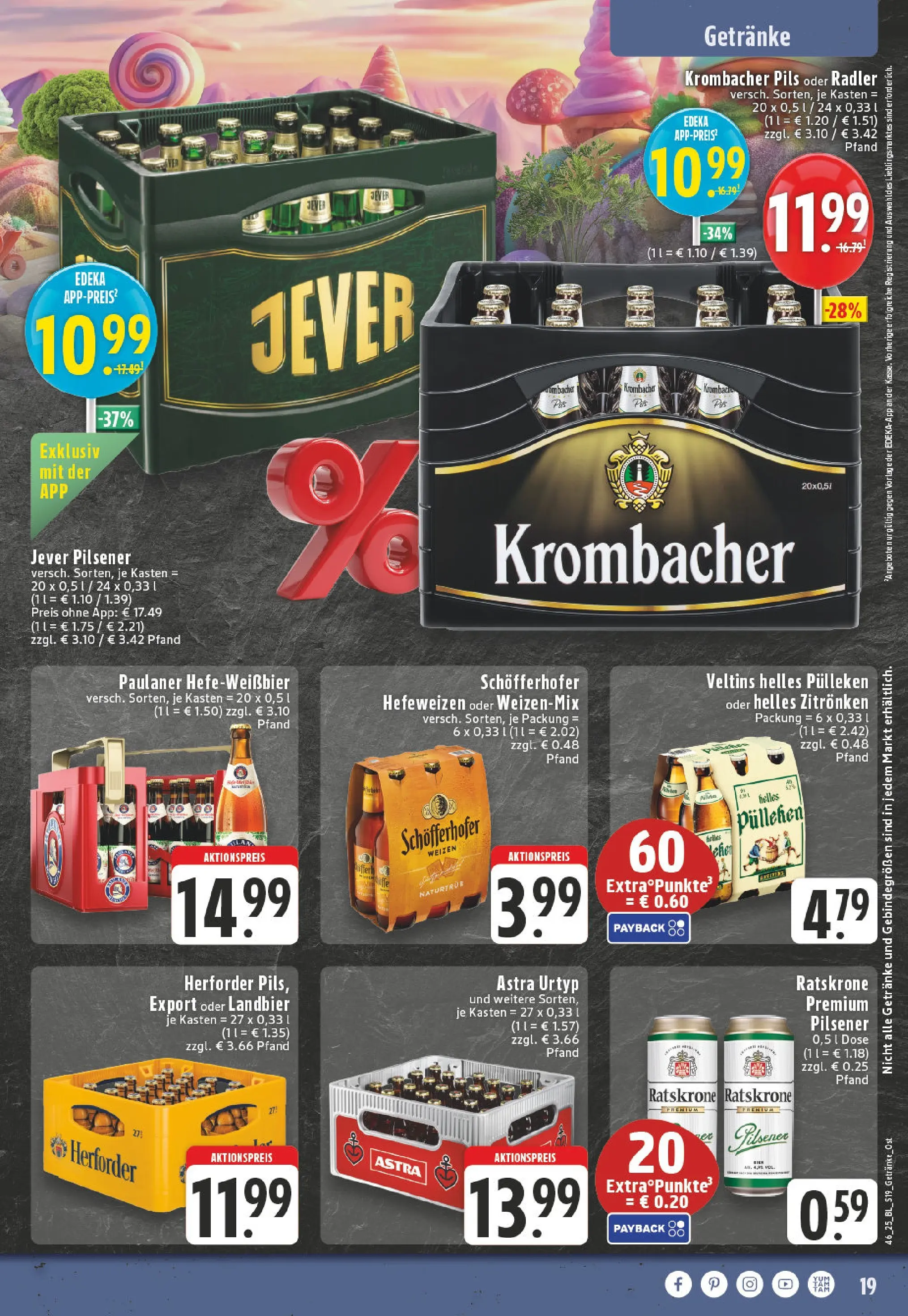 Edeka prospekt Marienmuenster-Voerden	 (ab 09.11.2025) » Angebote Online | Seite: 19 | Produkte: Helles pulleken, Pils, Radler, Paulaner