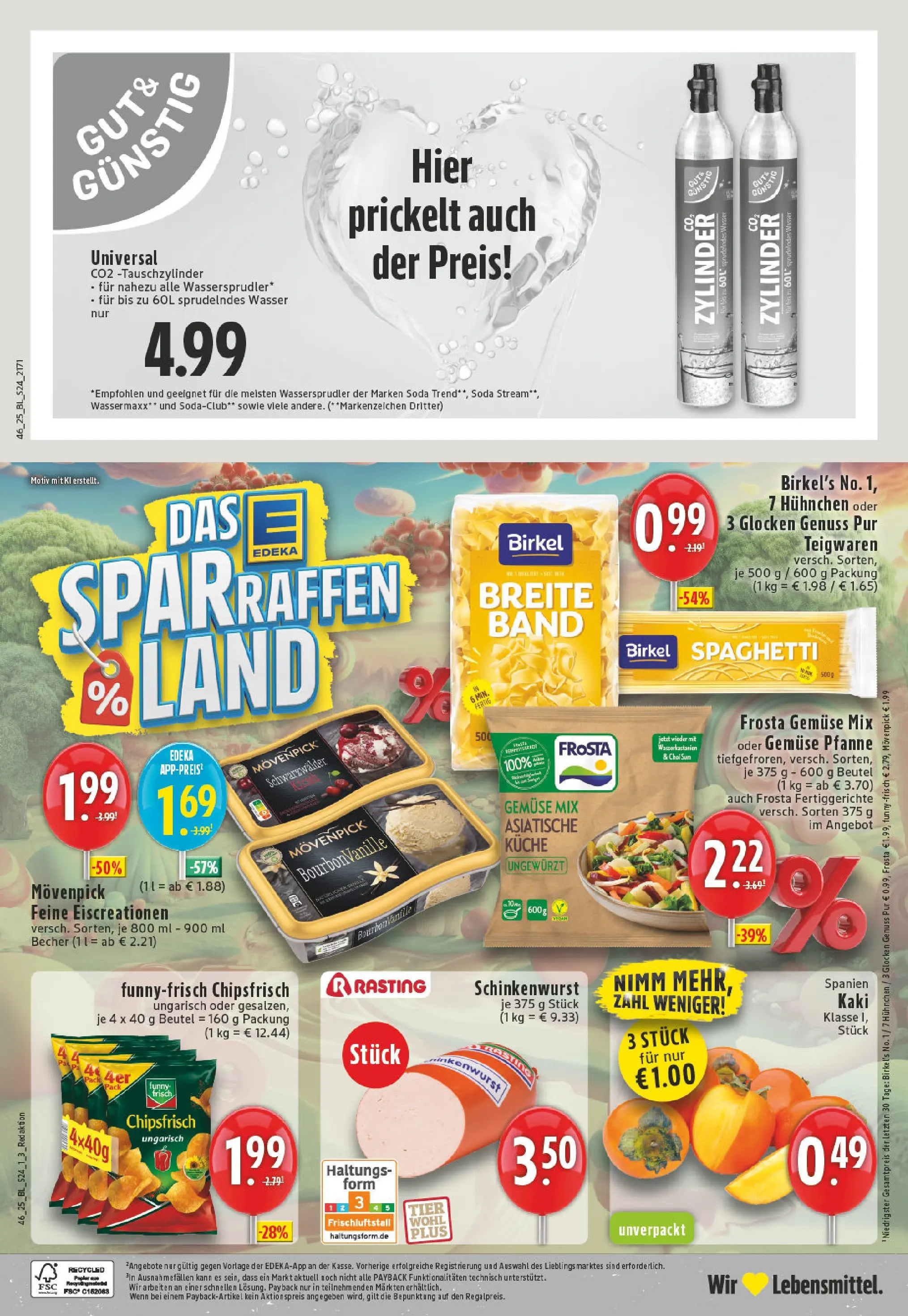 Edeka prospekt Wermelskirchen	 (ab 09.11.2025) » Angebote Online | Seite: 24 | Produkte: Wasser, Fertiggerichte, Kaki, Chips