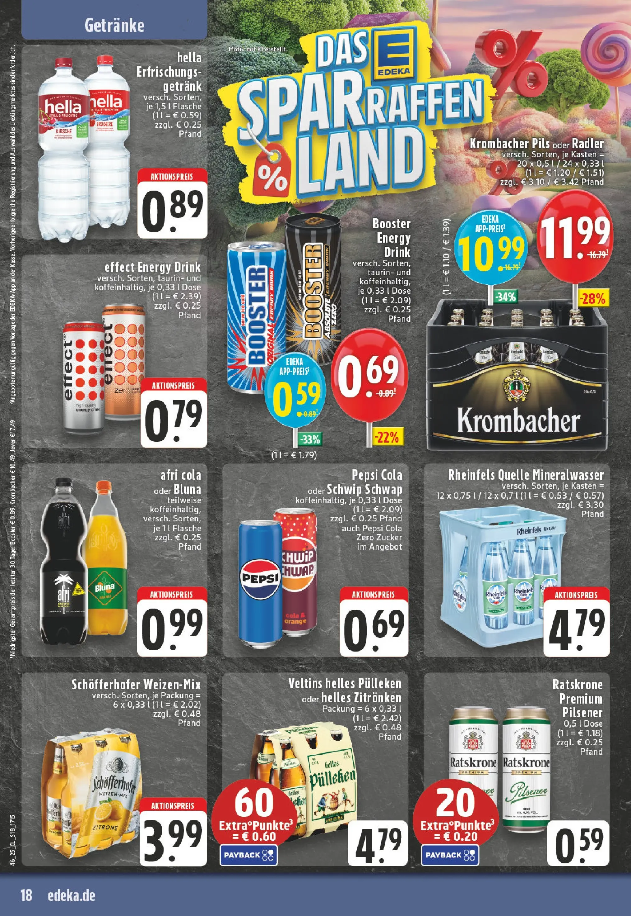 Edeka prospekt Lünen-Brambauer	 (ab 10.11.2025) » Angebote Online | Seite: 18 | Produkte: Pils, Zucker, Jever, Krombacher