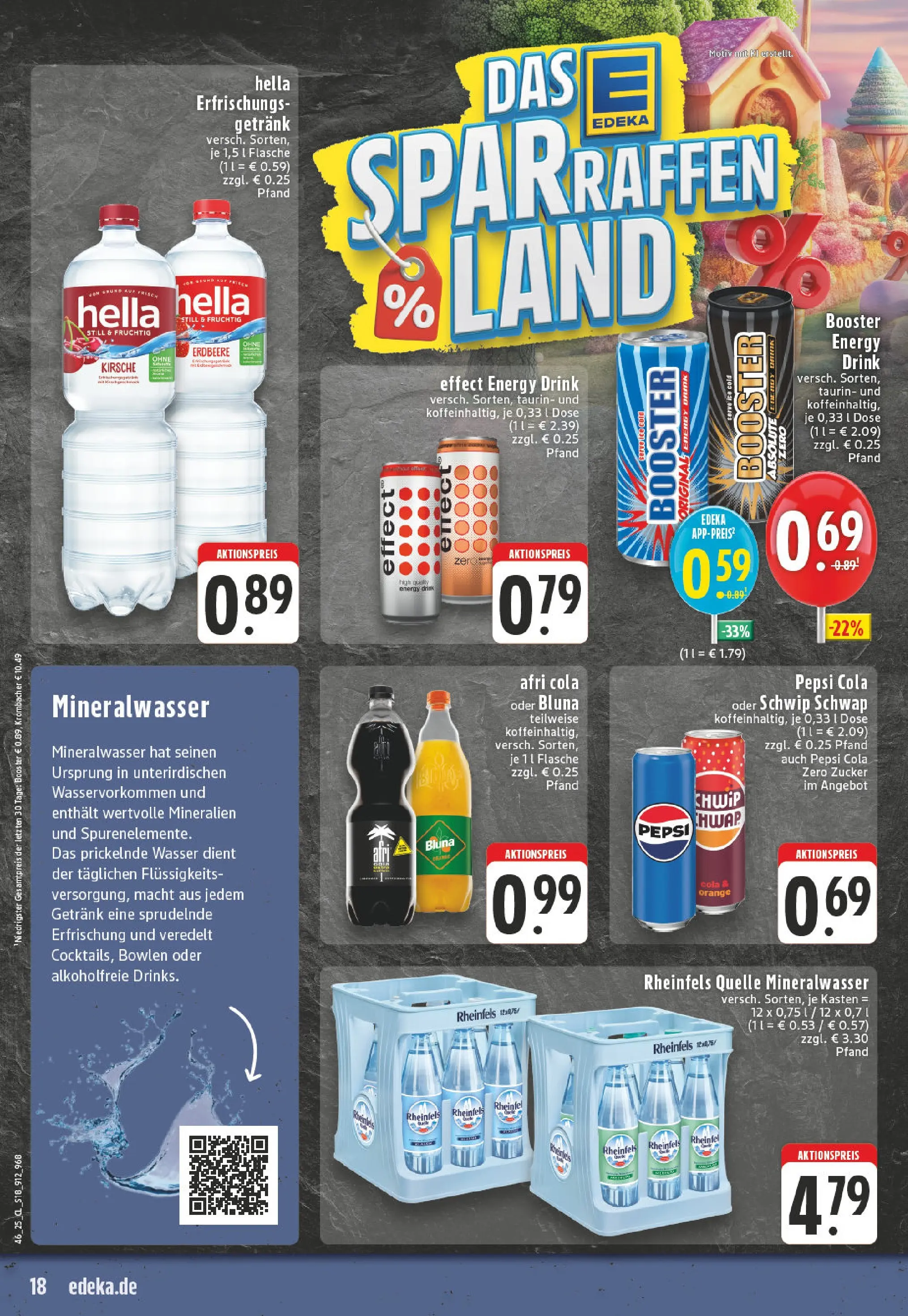 Edeka prospekt Beckum - Neubeckum	 (ab 10.11.2025) » Angebote Online | Seite: 18 | Produkte: Energy, Mineralwasser, Zucker, Krombacher