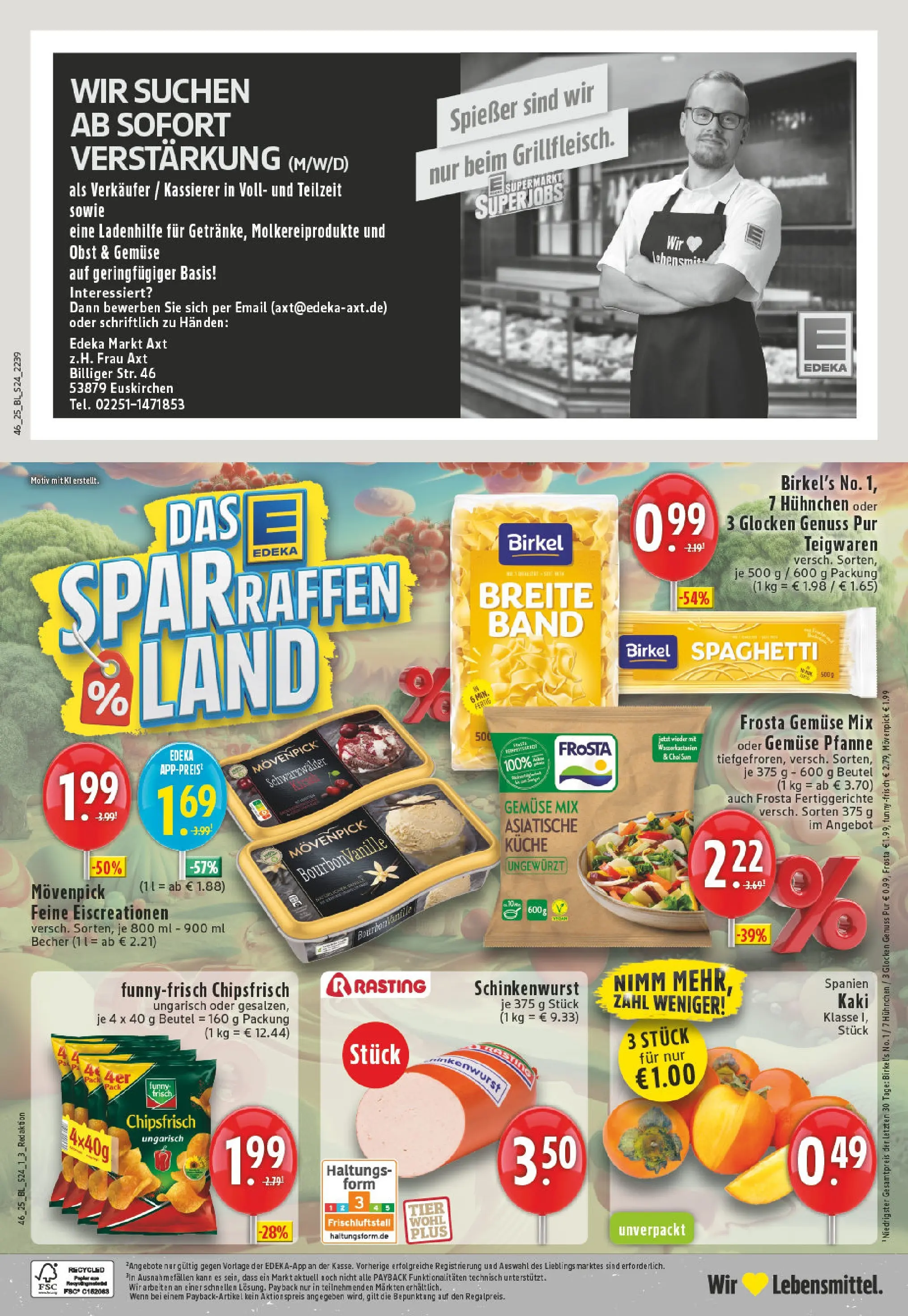Edeka prospekt Euskirchen	 (ab 10.11.2025) » Angebote Online | Seite: 24 | Produkte: Funny frisch, Küche, Frosta, Obst