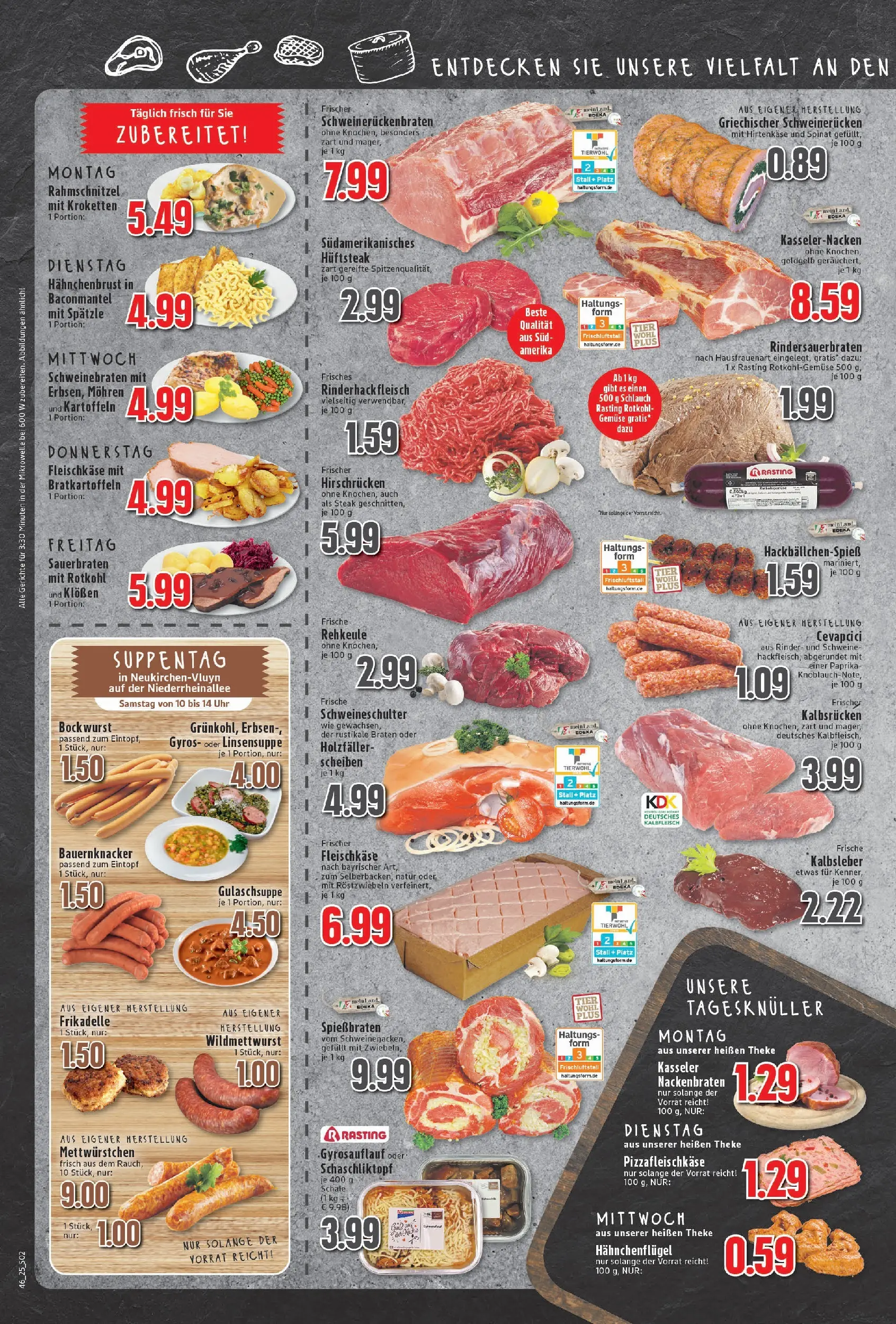 Edeka prospekt Neukirchen-Vluyn	 (ab 10.11.2025) » Angebote Online | Seite: 2 | Produkte: Mohren, Kalbsleber, Gyros, Erbsen