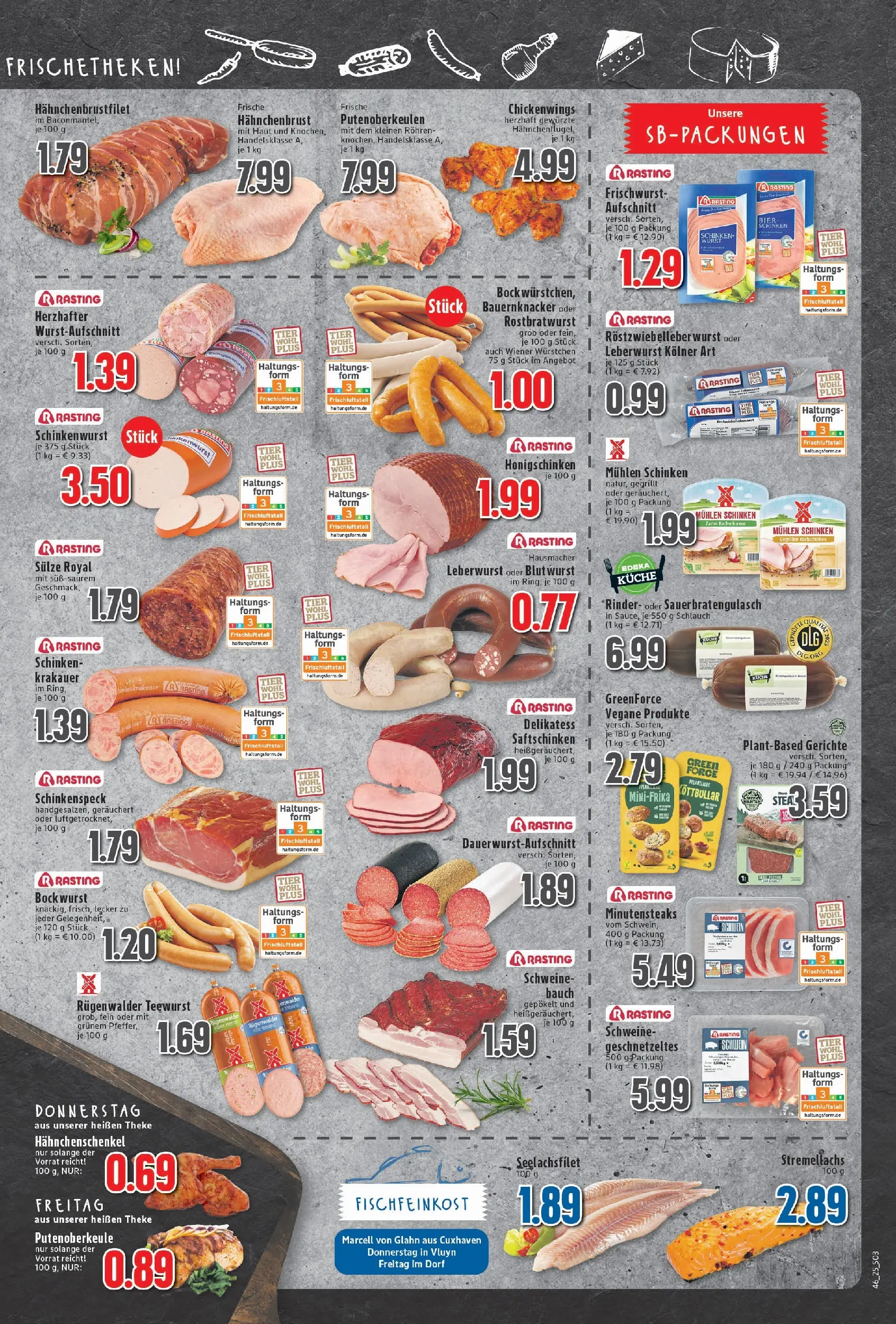 Edeka prospekt Neukirchen-Vluyn	 (ab 10.11.2025) » Angebote Online | Seite: 3 | Produkte: Bockwurst, Küche, Wurst, Schinken