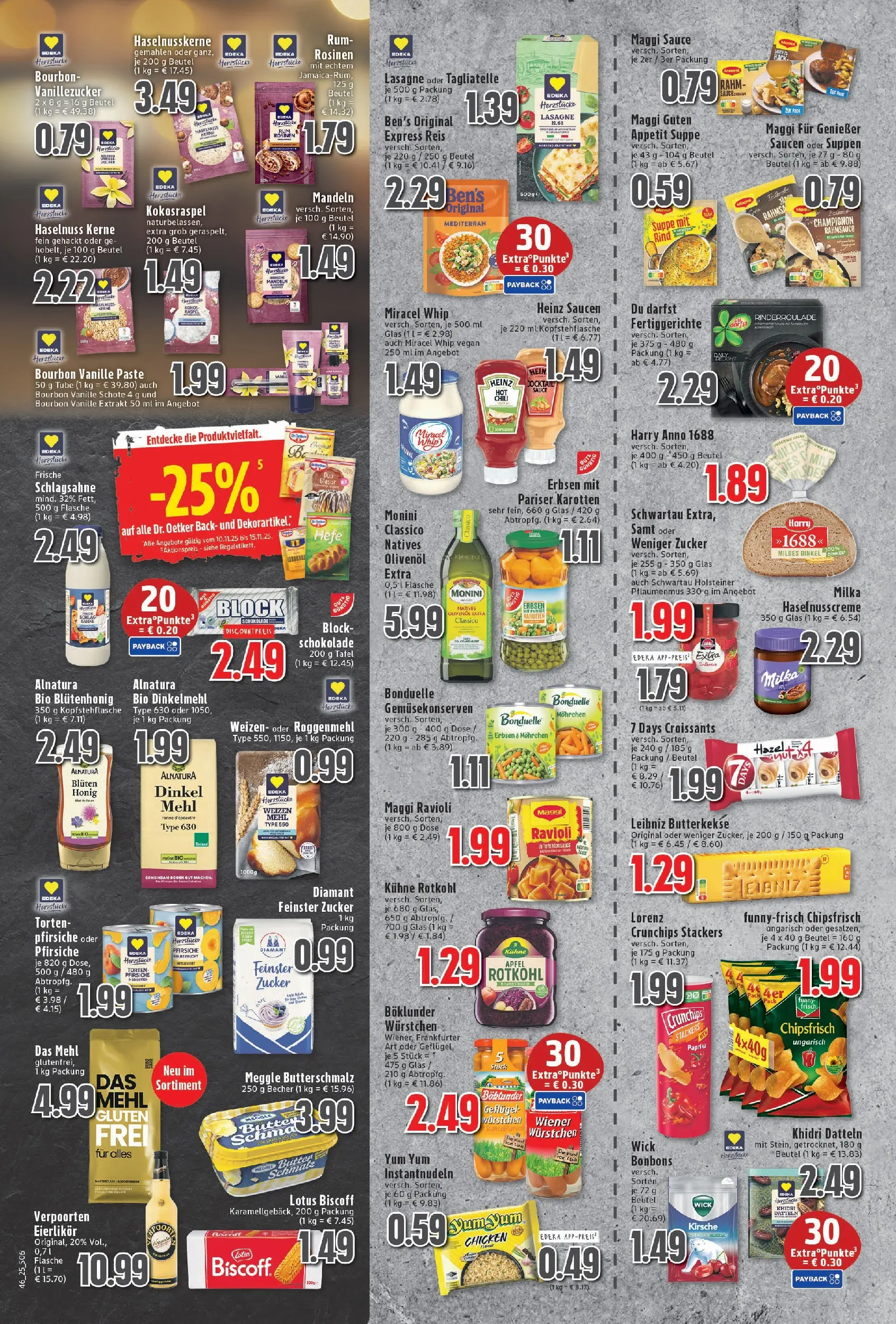 Edeka prospekt Neukirchen-Vluyn	 (ab 10.11.2025) » Angebote Online | Seite: 6 | Produkte: Rotkohl, Paprika, Fertiggerichte, Erbsen