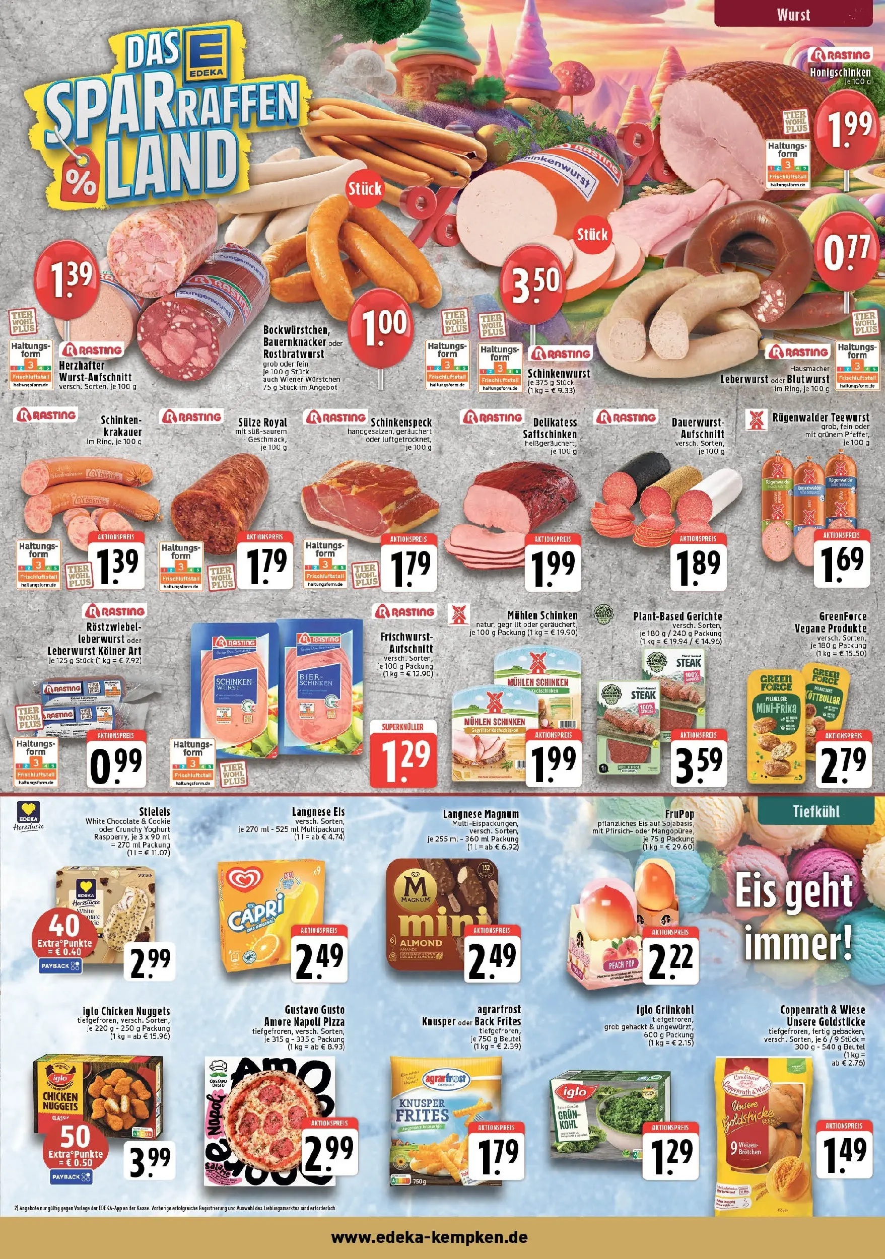 Edeka prospekt Krefeld	 (ab 09.11.2025) » Angebote Online | Seite: 3 | Produkte: Wiener wurstchen, Bier, Steak, Eis