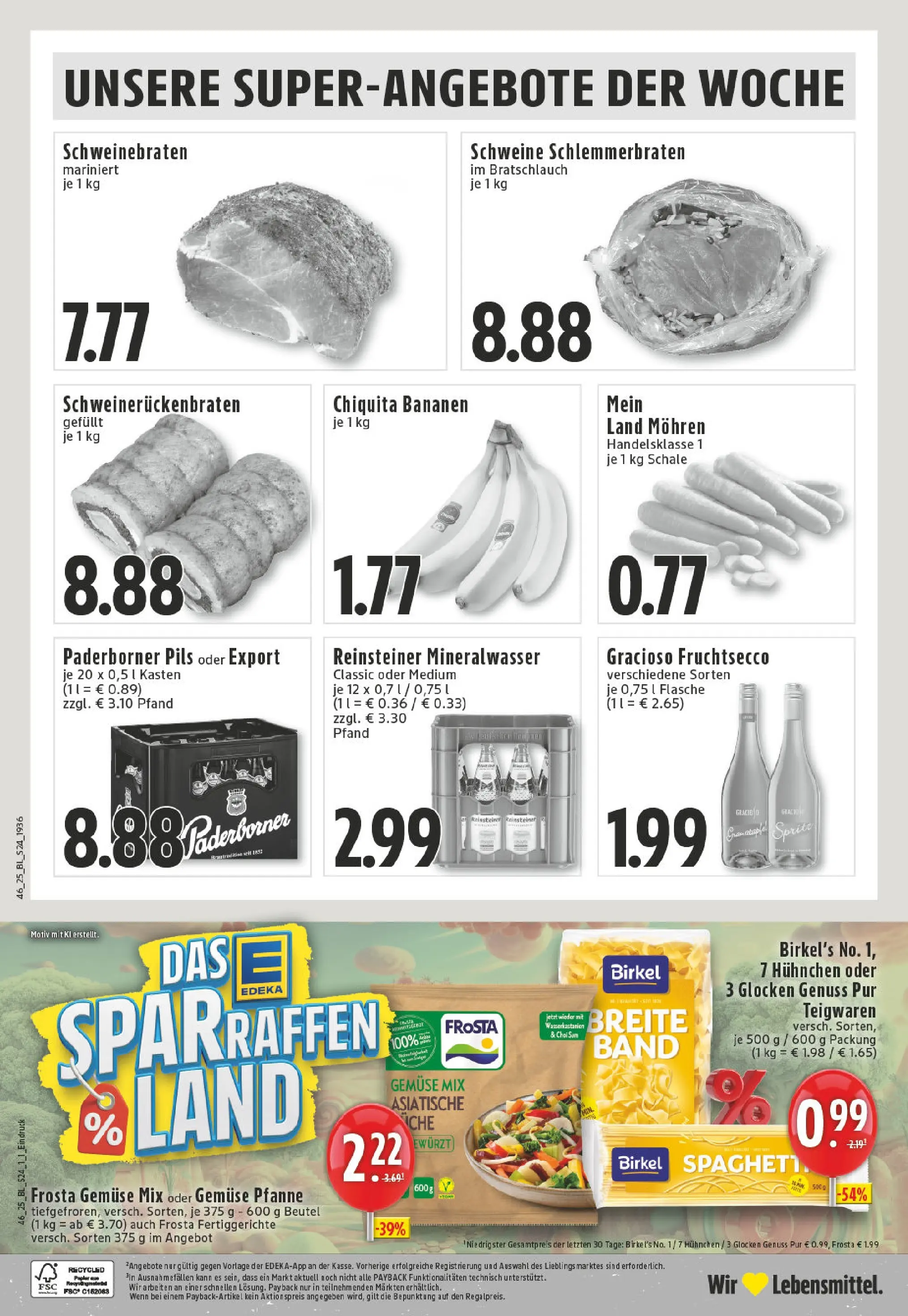 Edeka prospekt Ahaus	 (ab 10.11.2025) » Angebote Online | Seite: 24 | Produkte: Äpfel, Frosta, Mohren, Gemüse