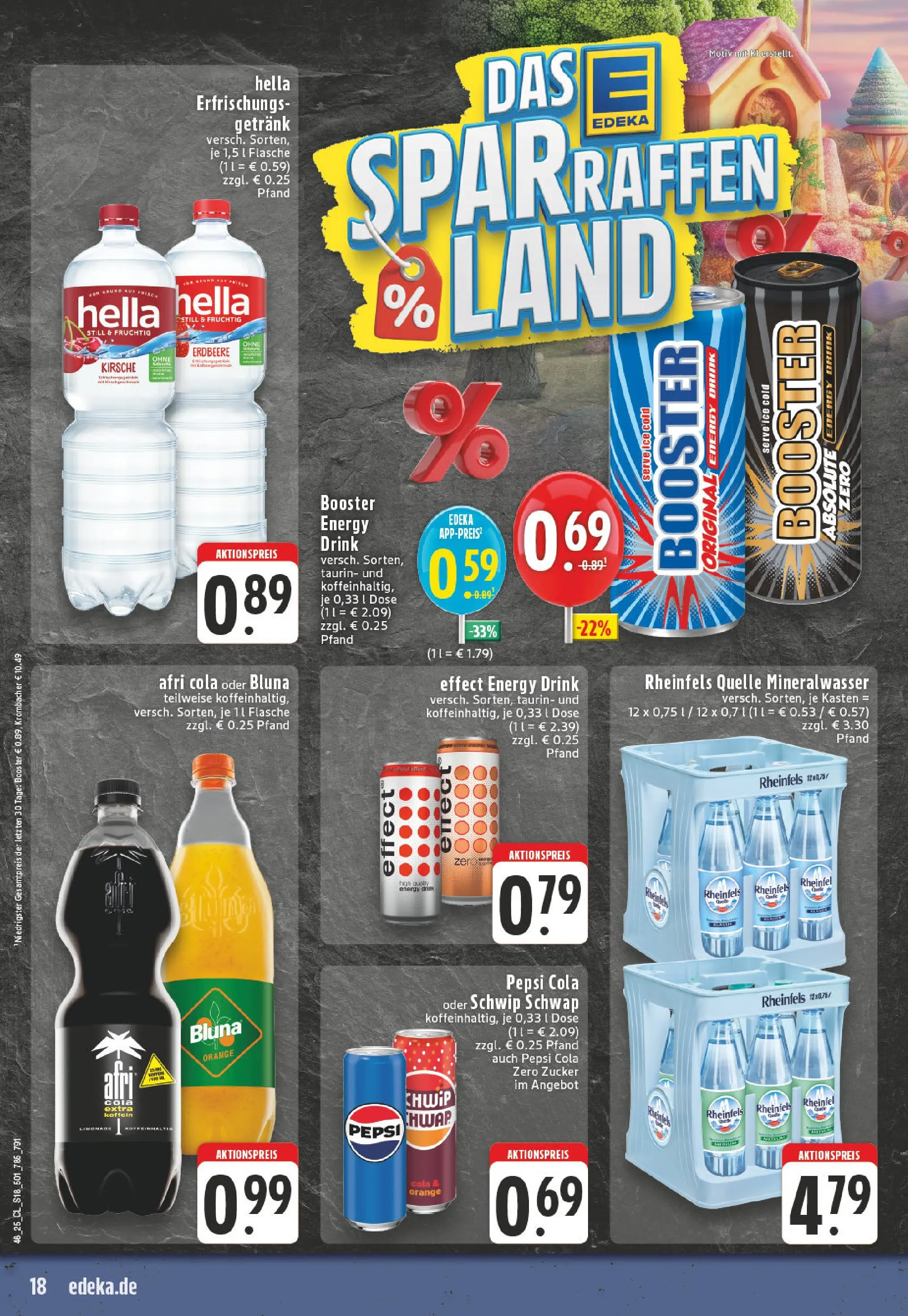 Edeka prospekt Siegburg	 (ab 10.11.2025) » Angebote Online | Seite: 18 | Produkte: Cola, Hella, Pepsi, Rheinfels quelle