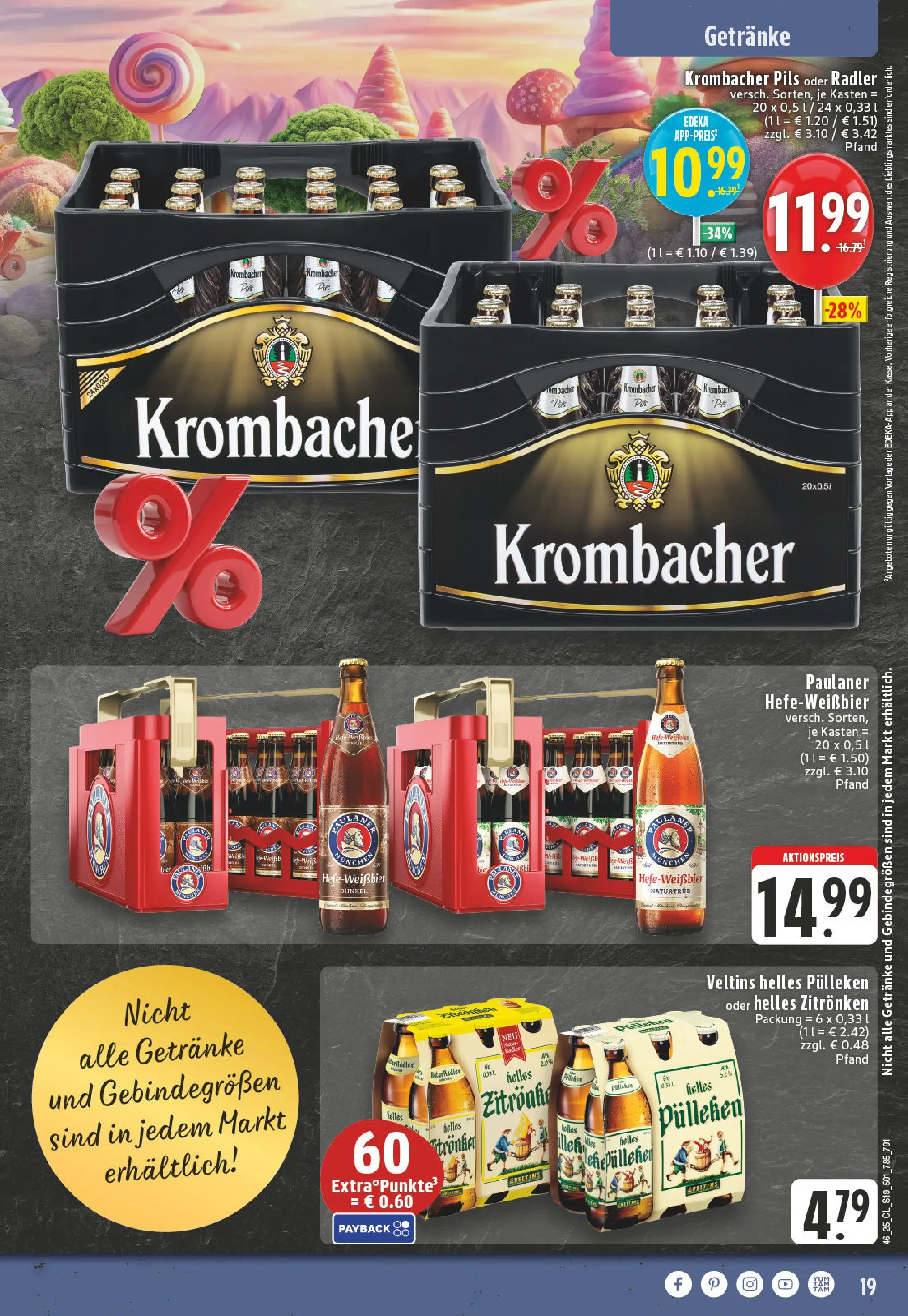 Edeka prospekt Siegburg	 (ab 10.11.2025) » Angebote Online | Seite: 19 | Produkte: Pils, Radler, Paulaner, Veltins