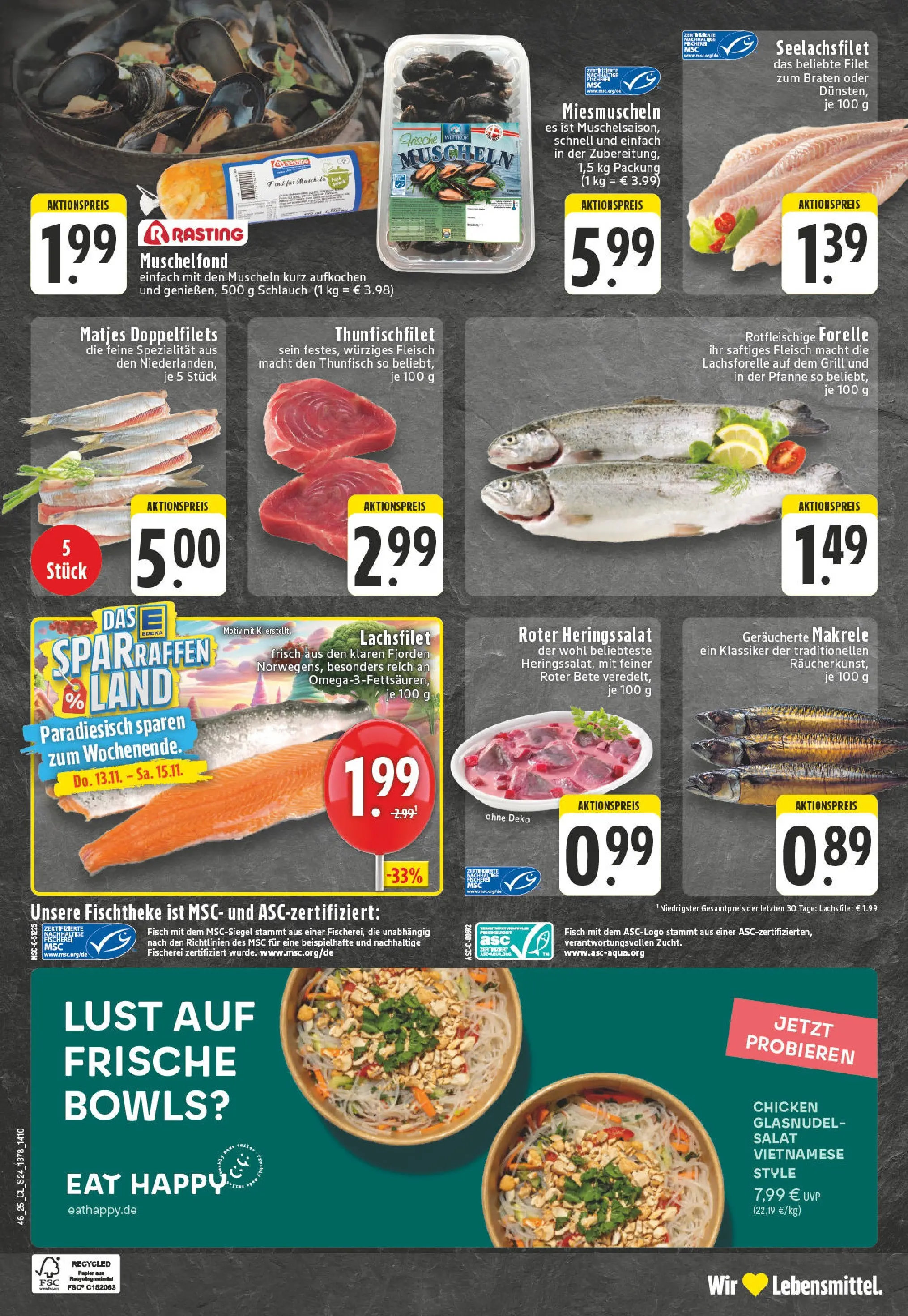 Edeka prospekt Puderbach	 (ab 09.11.2025) » Angebote Online | Seite: 24 | Produkte: Grill, Thunfisch, Fleisch, Salat