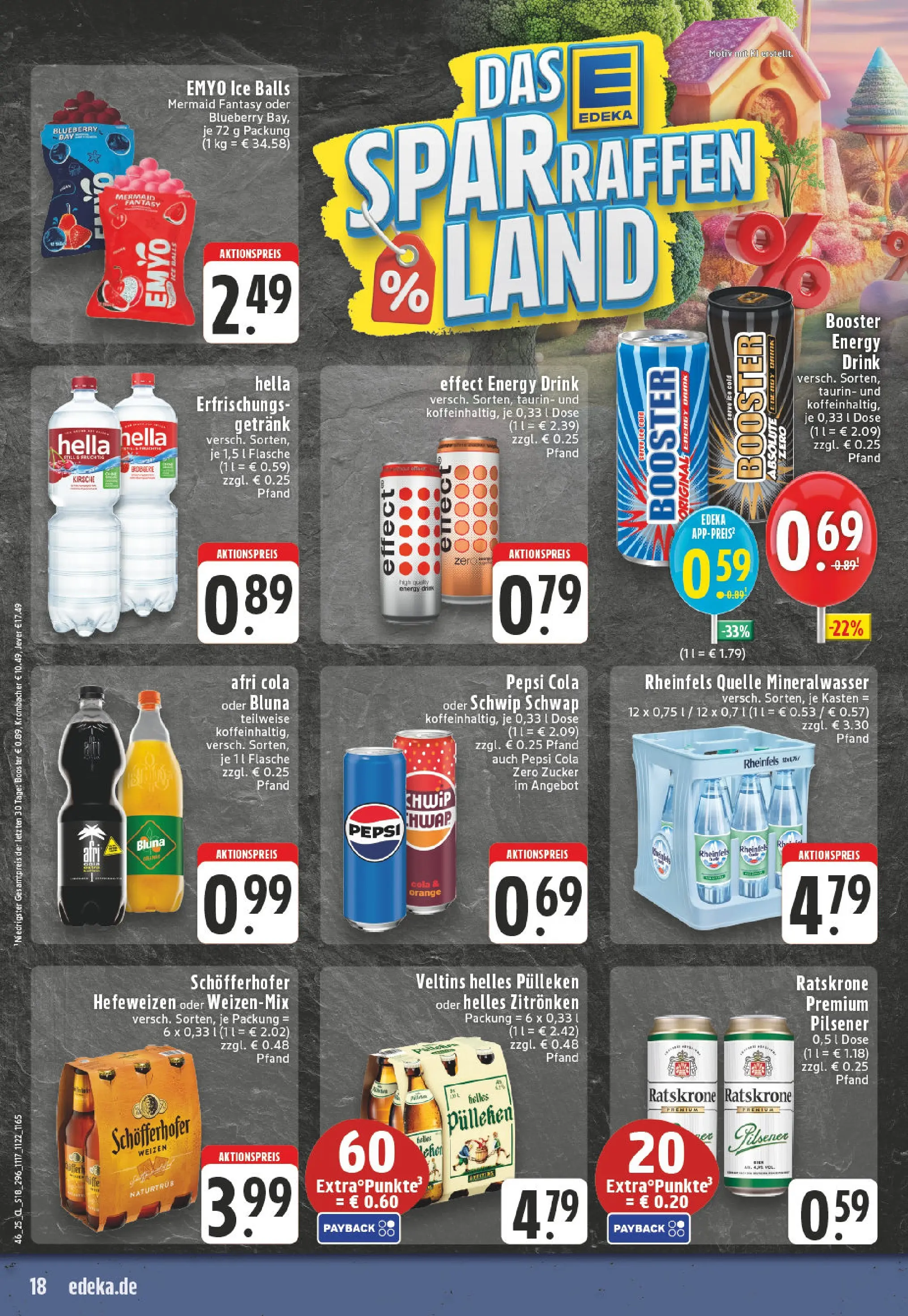 Edeka prospekt Thuine	 (ab 09.11.2025) » Angebote Online | Seite: 18 | Produkte: Hella, Jever, Pepsi, Rheinfels quelle