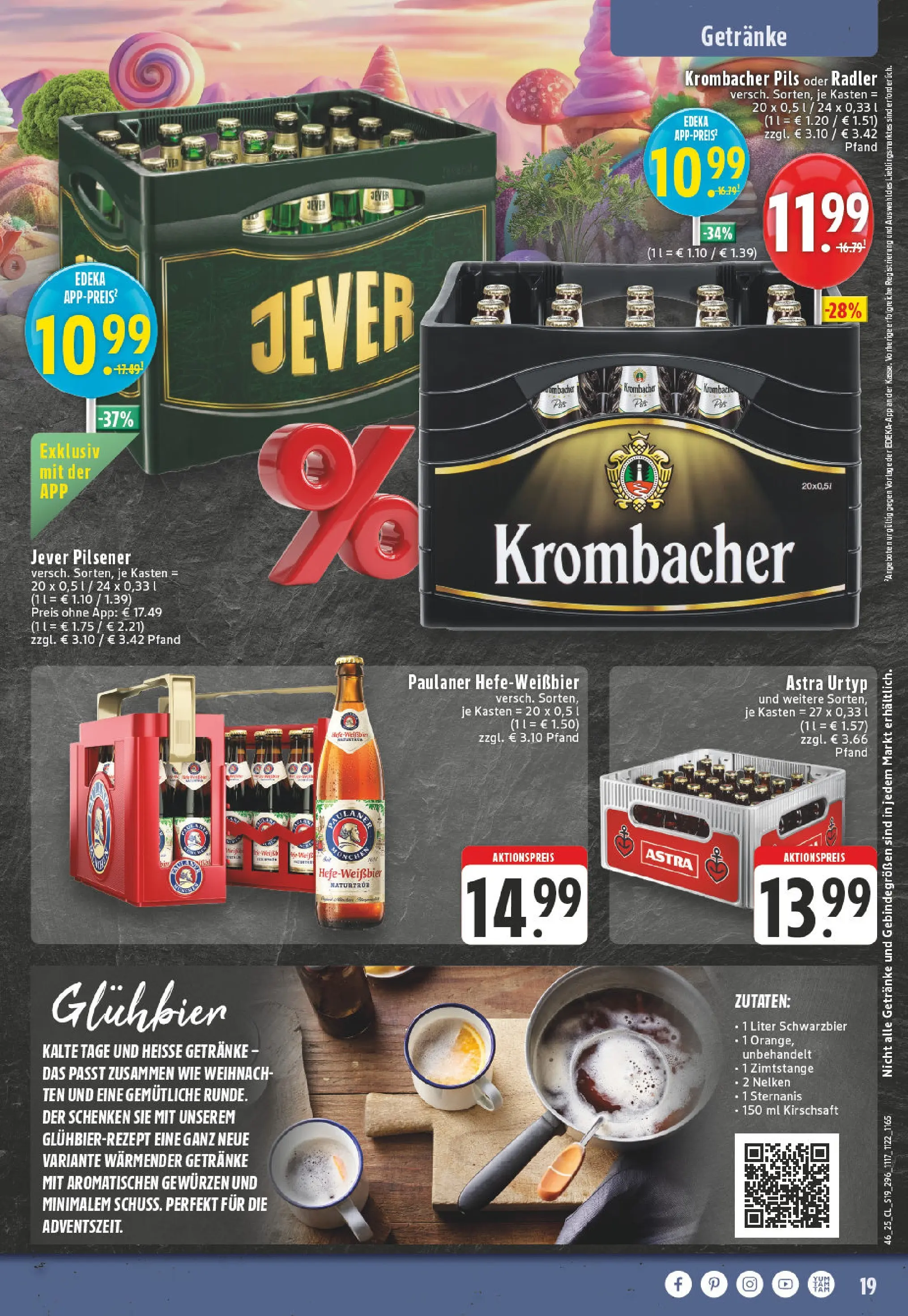 Edeka prospekt Thuine	 (ab 09.11.2025) » Angebote Online | Seite: 19 | Produkte: Pils, Astra, Radler, Paulaner
