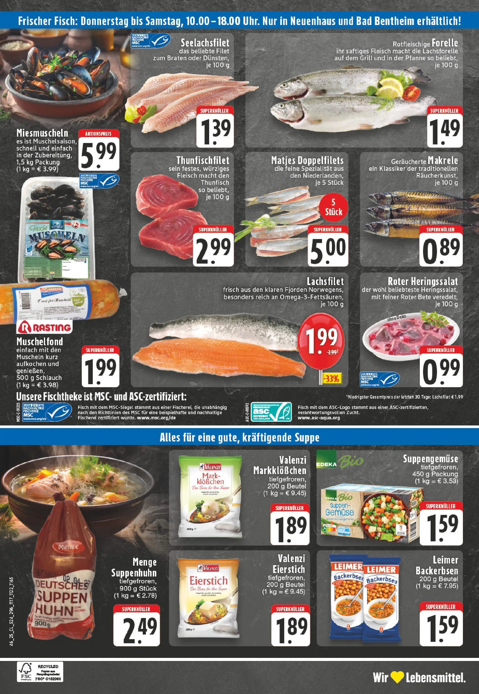 Edeka prospekt Thuine	 (ab 09.11.2025) » Angebote Online | Seite: 24 | Produkte: Thunfisch, Bad, Fisch, Fleisch