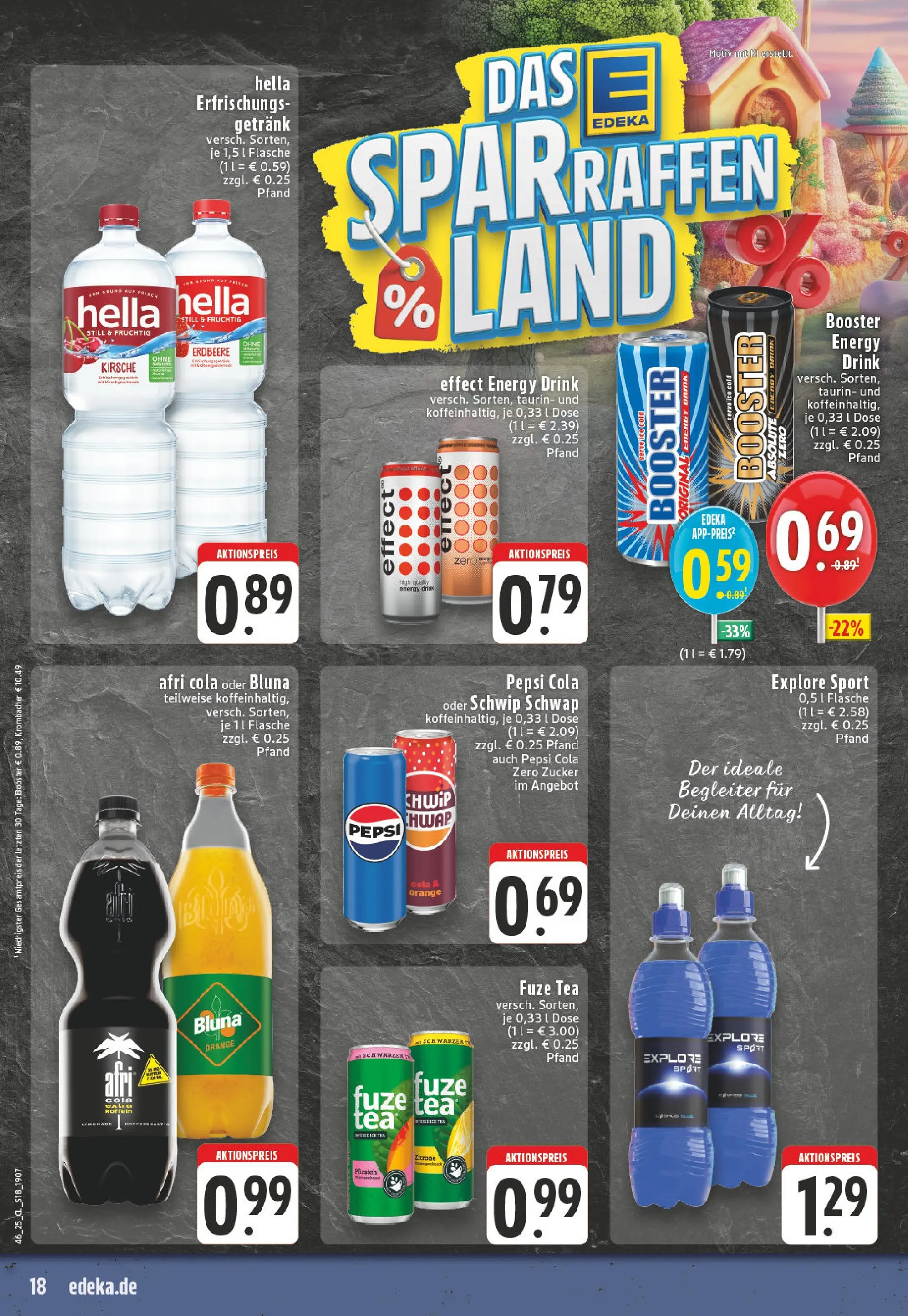 Edeka prospekt Paderborn	 (ab 10.11.2025) » Angebote Online | Seite: 18 | Produkte: Cola, Hella, Pfirsich, Krombacher