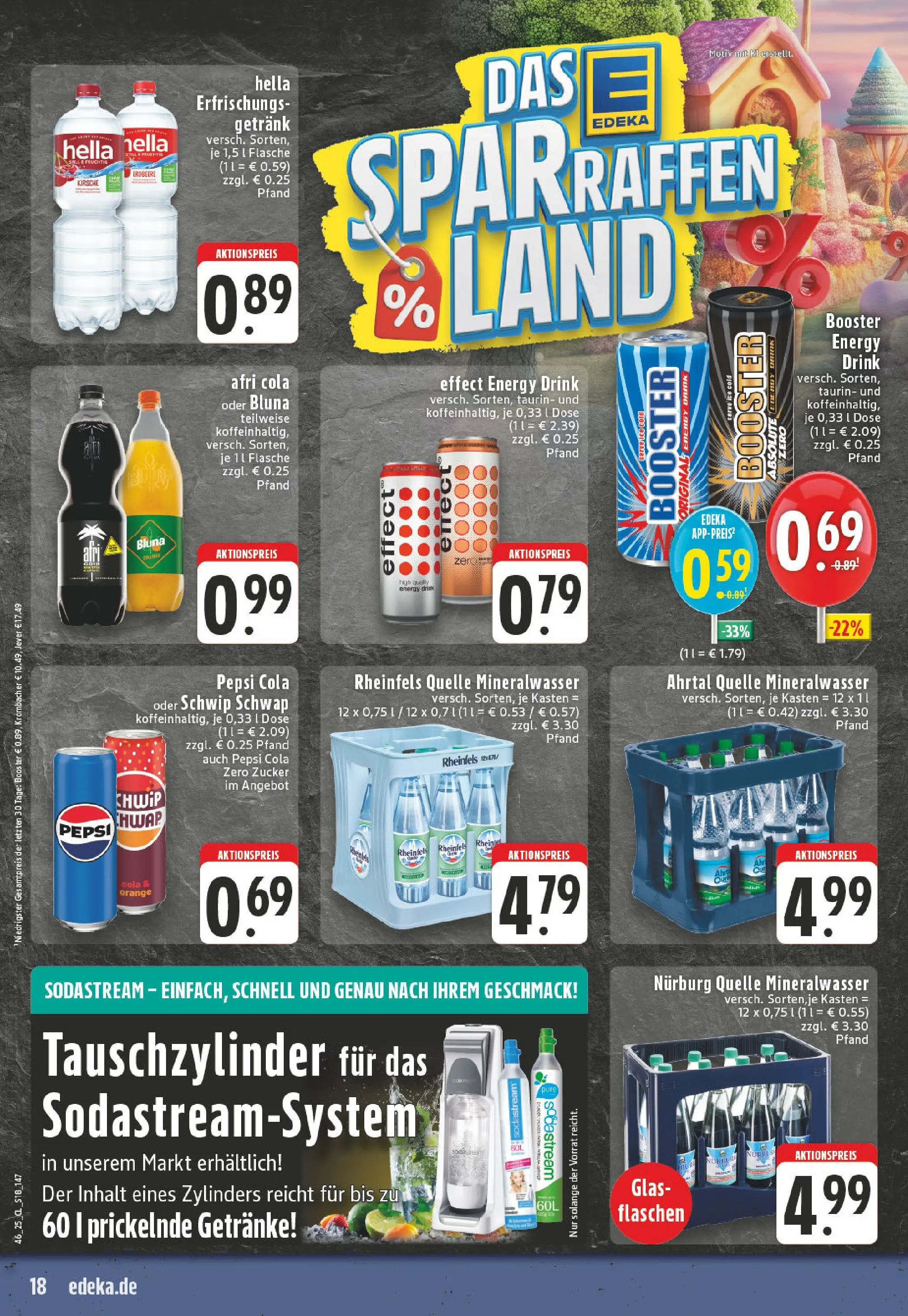 Edeka prospekt Bornheim-Walberberg	 (ab 10.11.2025) » Angebote Online | Seite: 18 | Produkte: Zucker, Krombacher, Pepsi, Sodastream