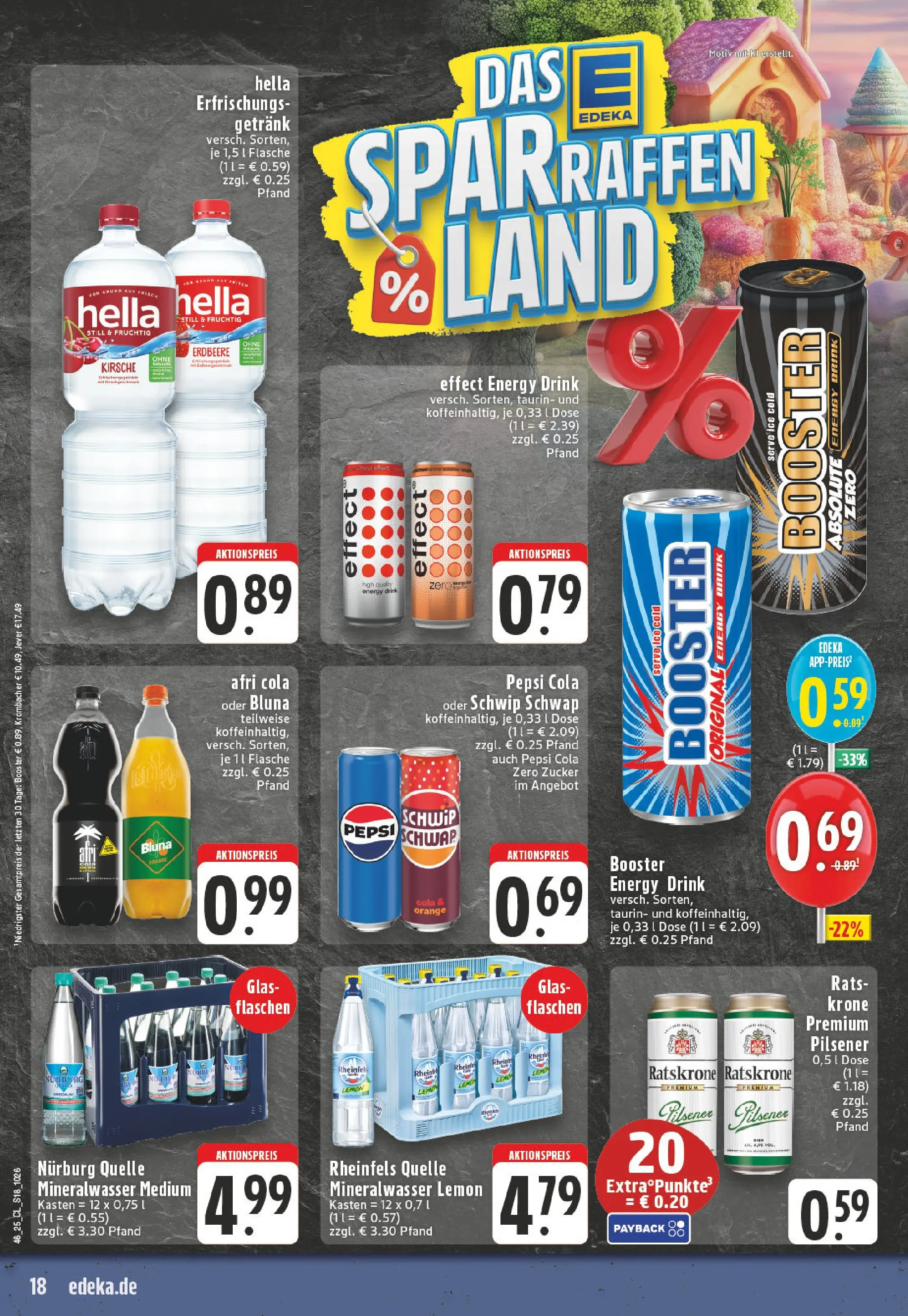 Edeka prospekt Koblenz	 (ab 09.11.2025) » Angebote Online | Seite: 18 | Produkte: Energy, Mineralwasser, Hella, Pepsi