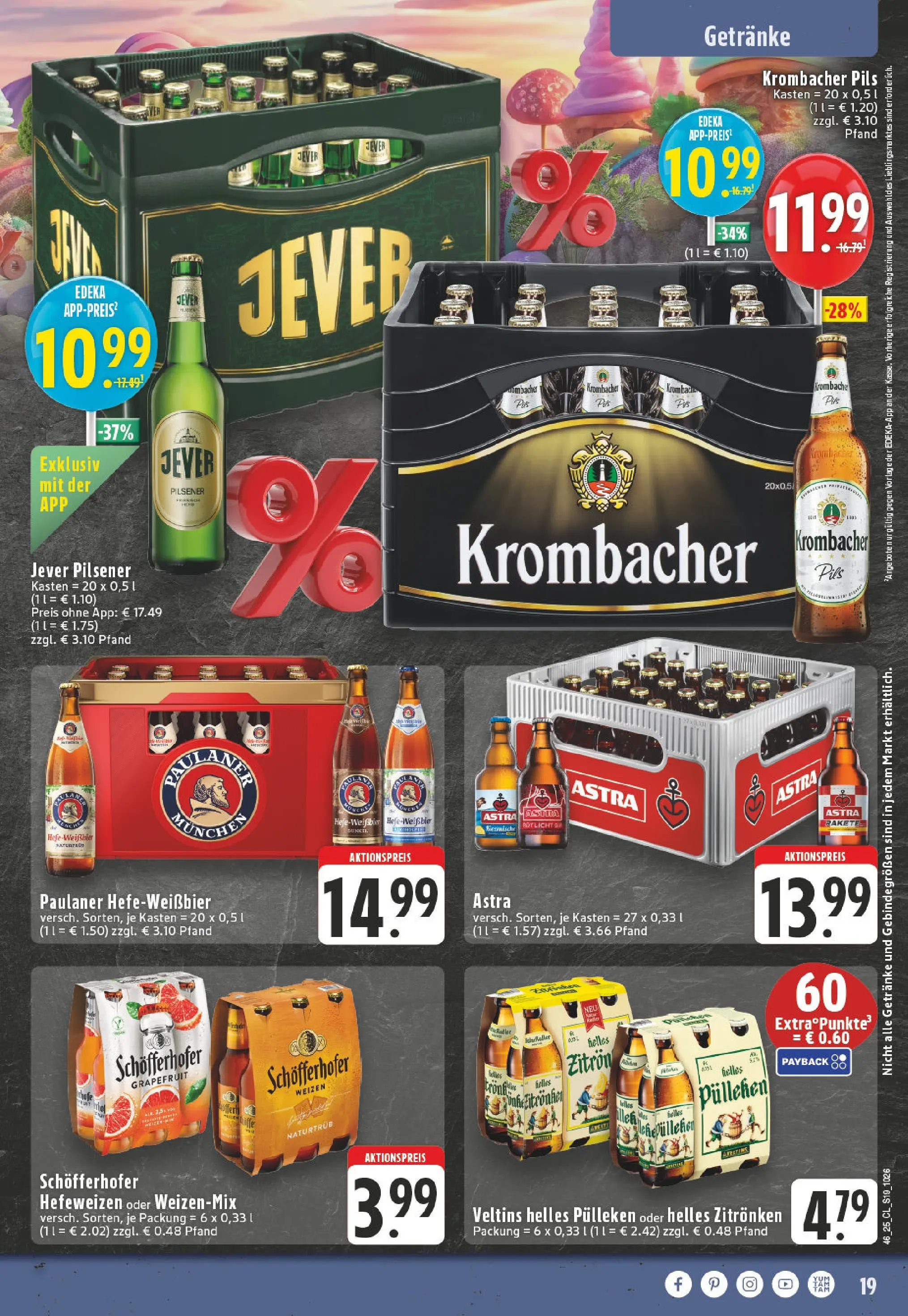Edeka prospekt Koblenz	 (ab 09.11.2025) » Angebote Online | Seite: 19 | Produkte: Helles pulleken, Weißbier, Pils, Hefe weissbier