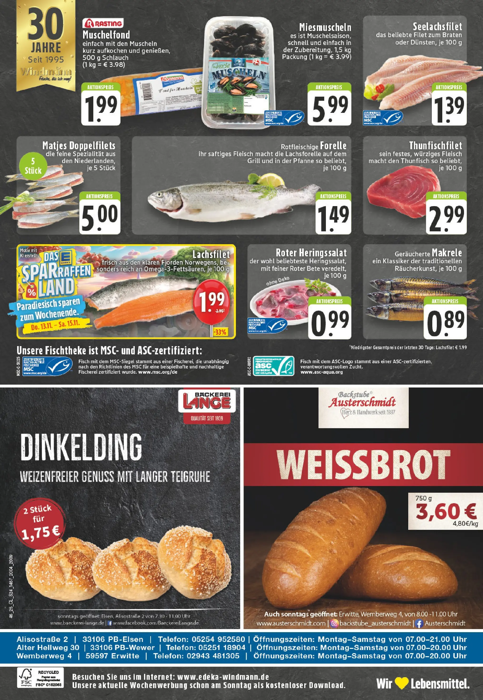 Edeka prospekt Erwitte	 (ab 09.11.2025) » Angebote Online | Seite: 24 | Produkte: Grill, Thunfisch, Fleisch, Uhr