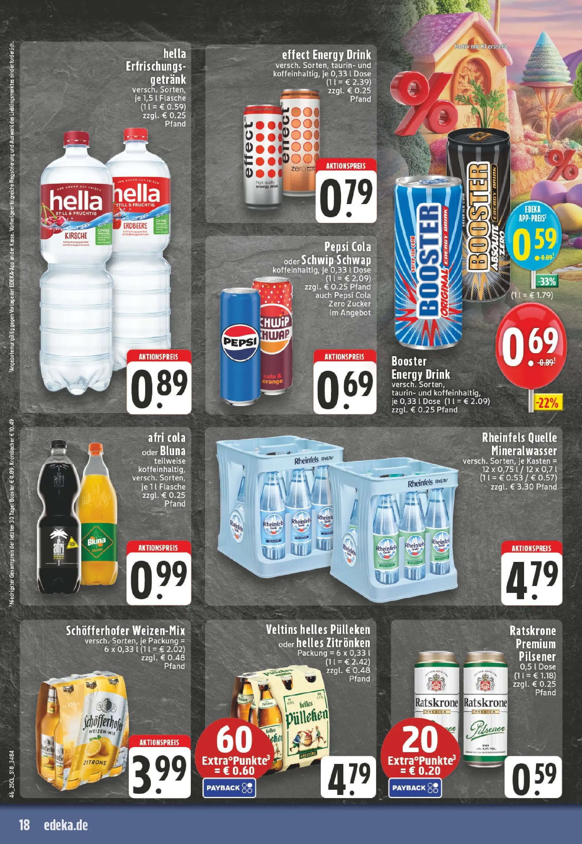 Edeka prospekt Hamm	 (ab 09.11.2025) » Angebote Online | Seite: 18 | Produkte: Schwip schwap, Hella, Zitrone, Rheinfels quelle