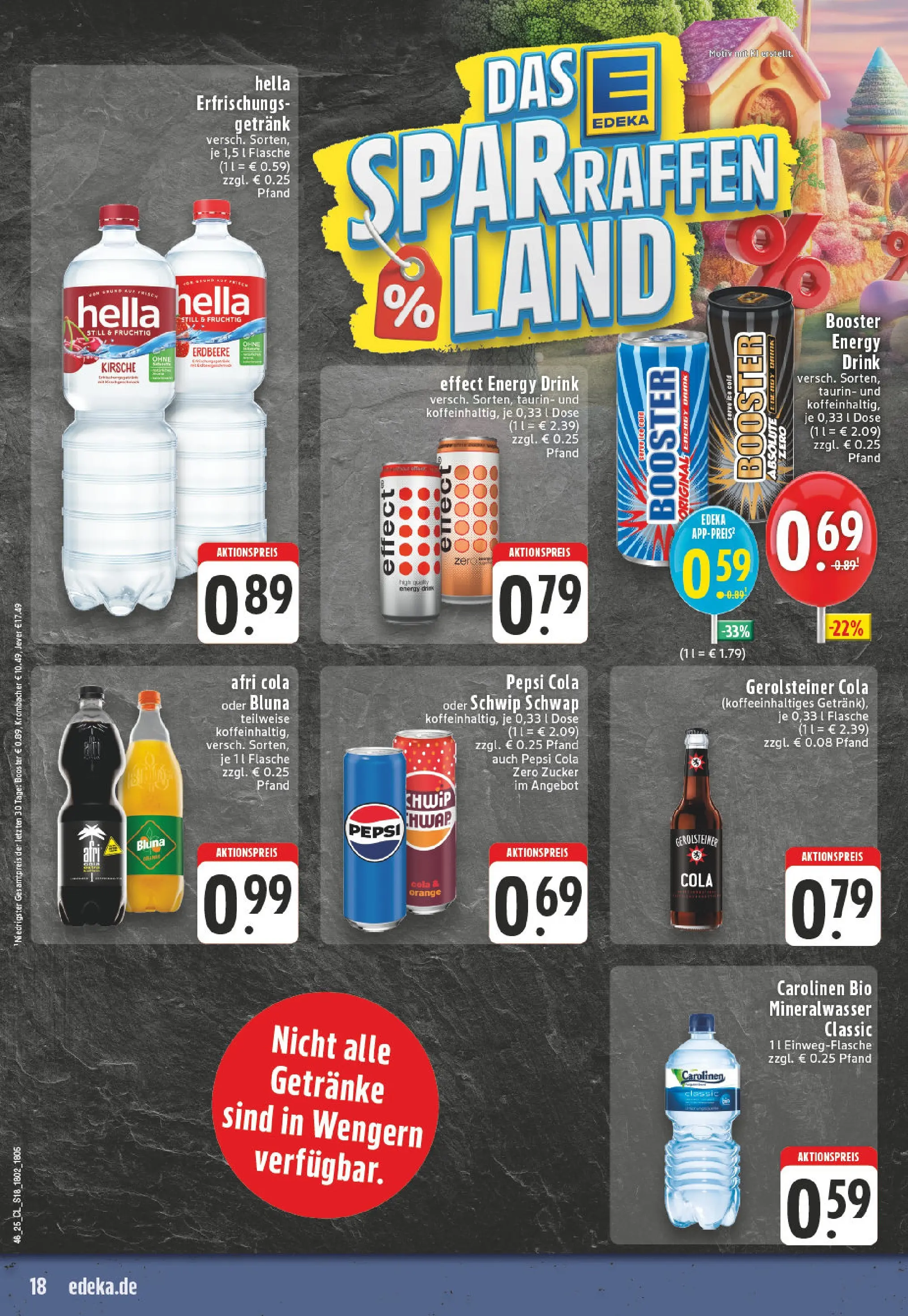 Edeka prospekt Witten-Bommern	 (ab 10.11.2025) » Angebote Online | Seite: 18 | Produkte: Cola, Hella, Krombacher, Pepsi