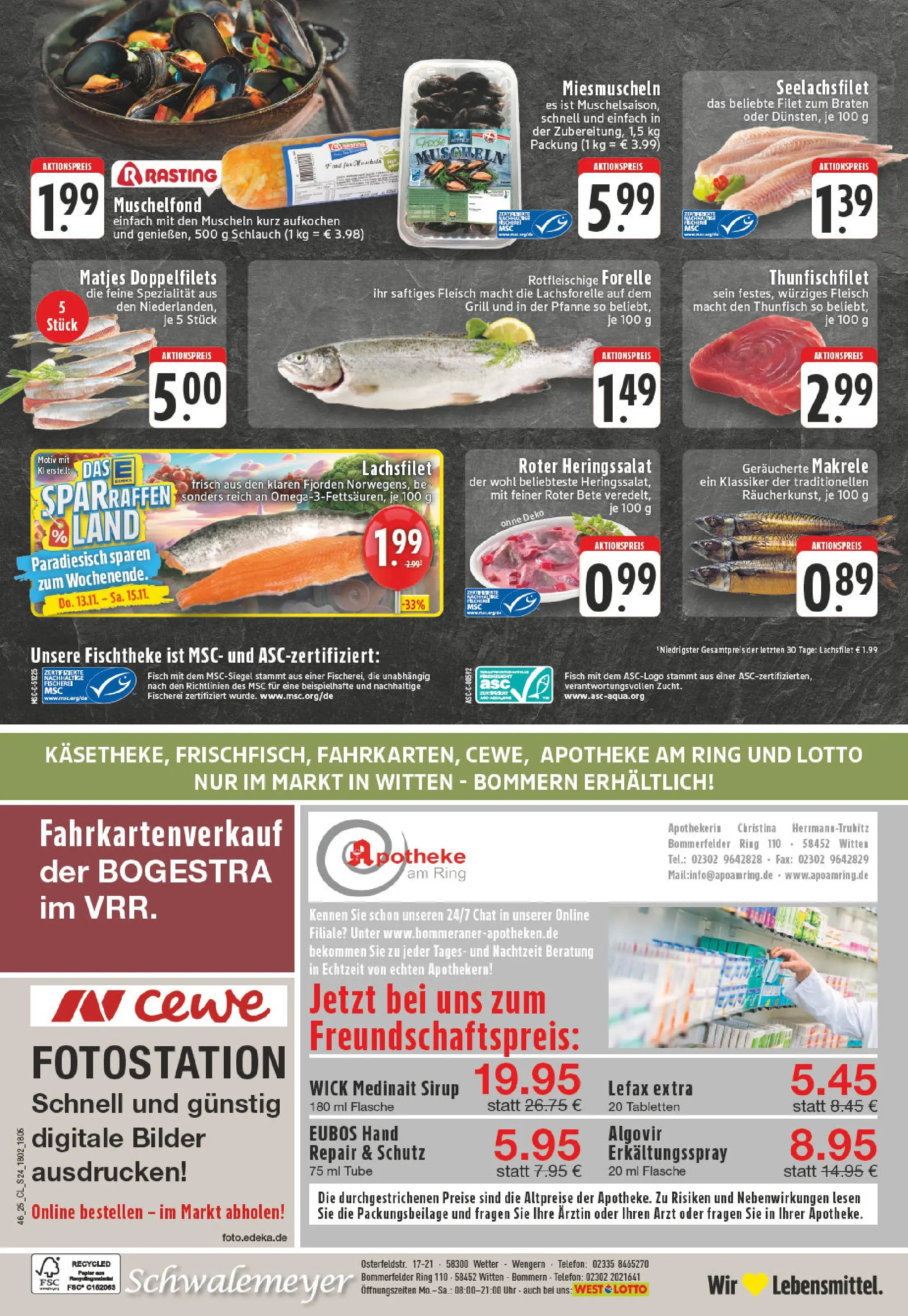 Edeka prospekt Witten-Bommern	 (ab 10.11.2025) » Angebote Online | Seite: 24 | Produkte: Thunfisch, Bilder, Fleisch, Telefon