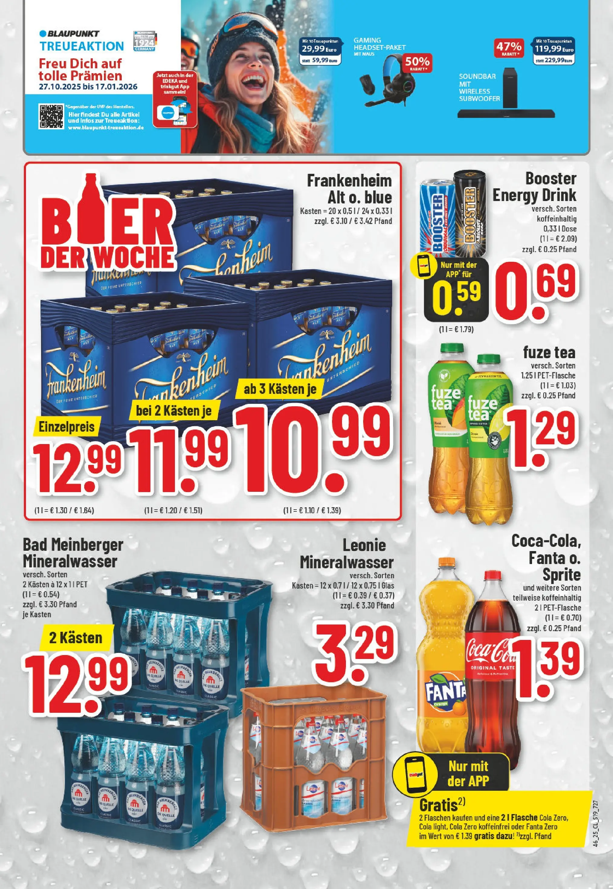 Edeka prospekt Weilerswist	 (ab 10.11.2025) » Angebote Online | Seite: 19 | Produkte: Fuze tea, Cola, Energy, Soundbar