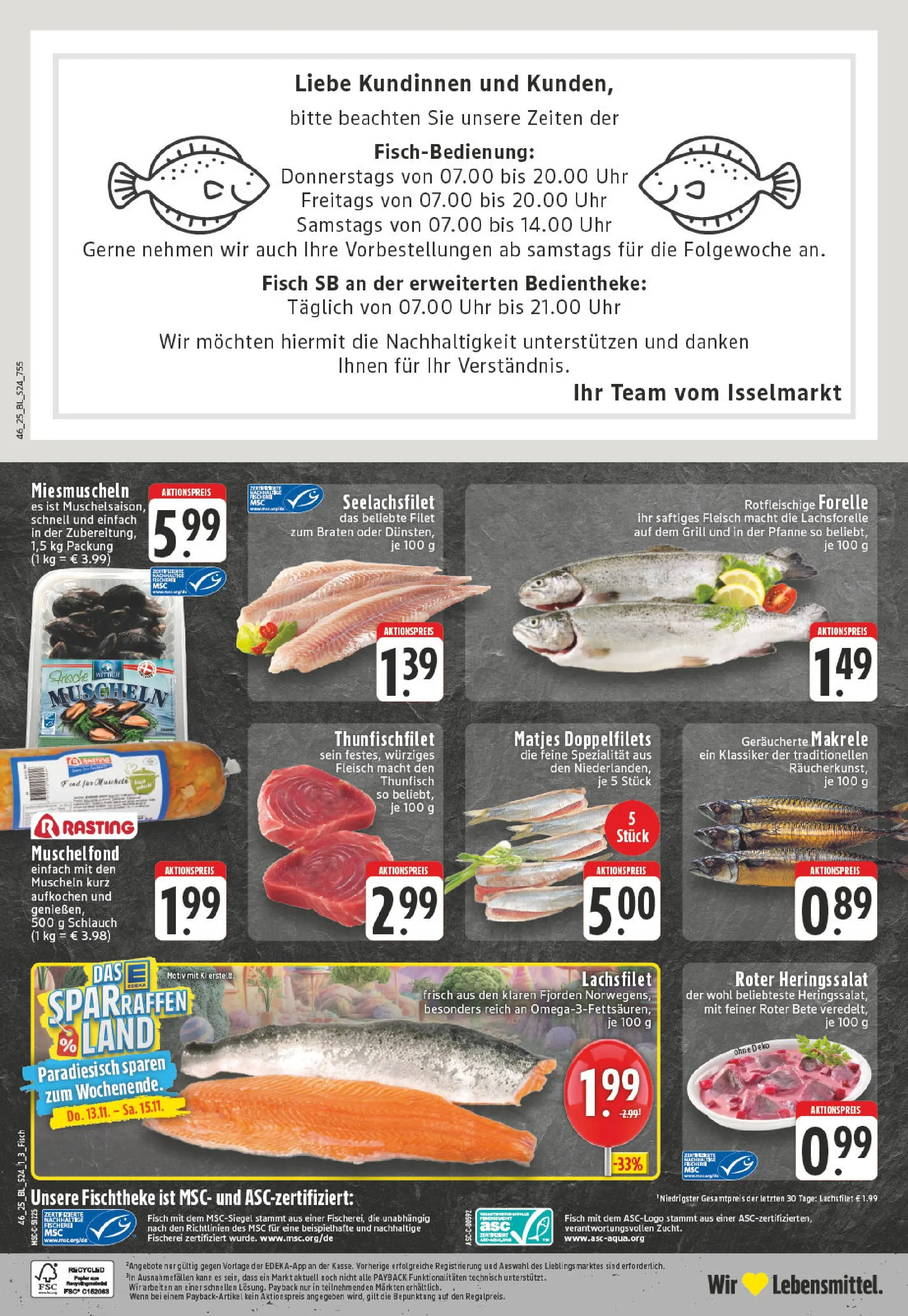 Edeka prospekt Fröndenberg	 (ab 10.11.2025) » Angebote Online | Seite: 24 | Produkte: Grill, Thunfisch, Fisch, Fleisch