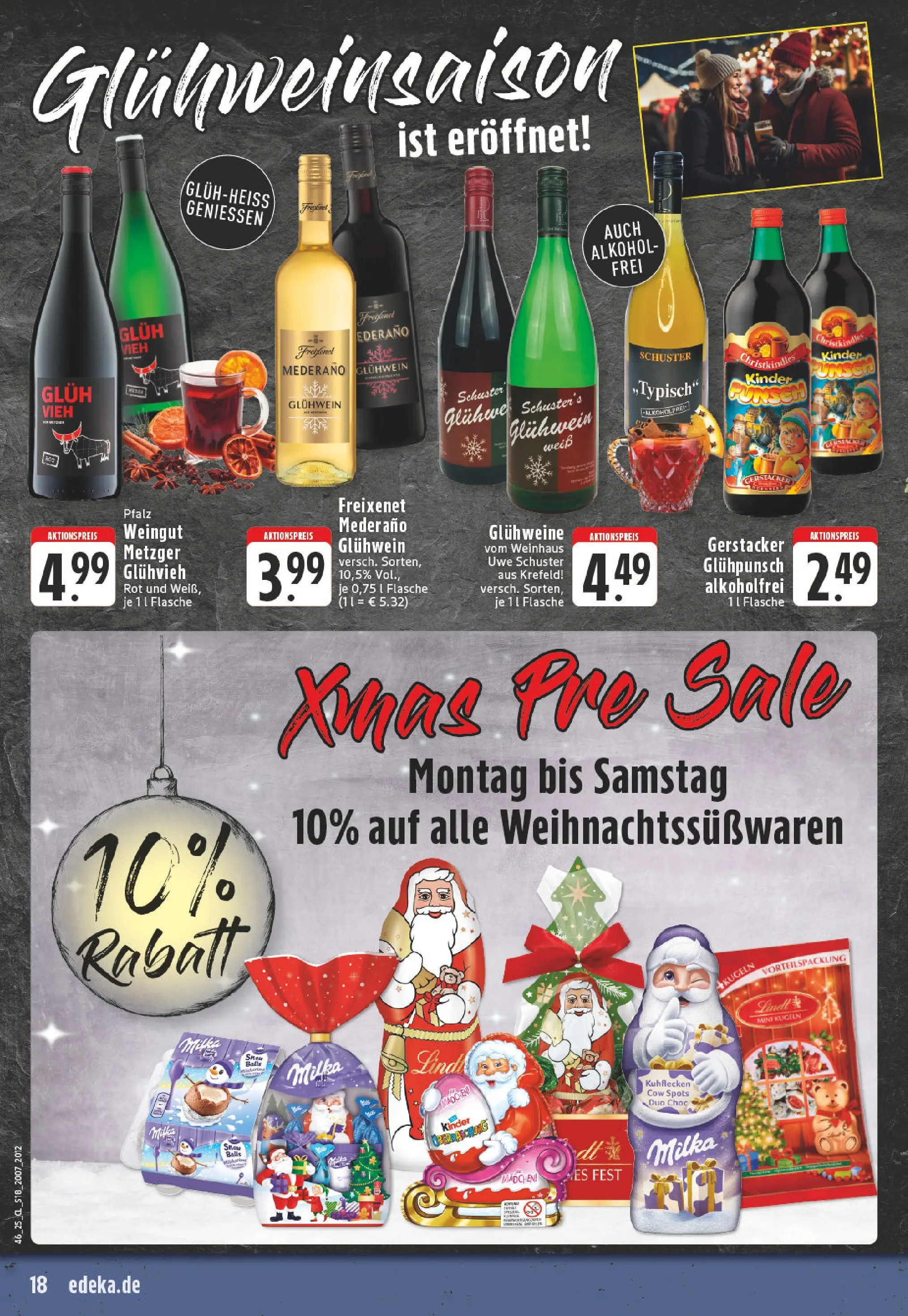 Edeka prospekt Krefeld	 (ab 10.11.2025) » Angebote Online | Seite: 18 | Produkte: Freixenet, Freixenet mederano, Milka, Lindt