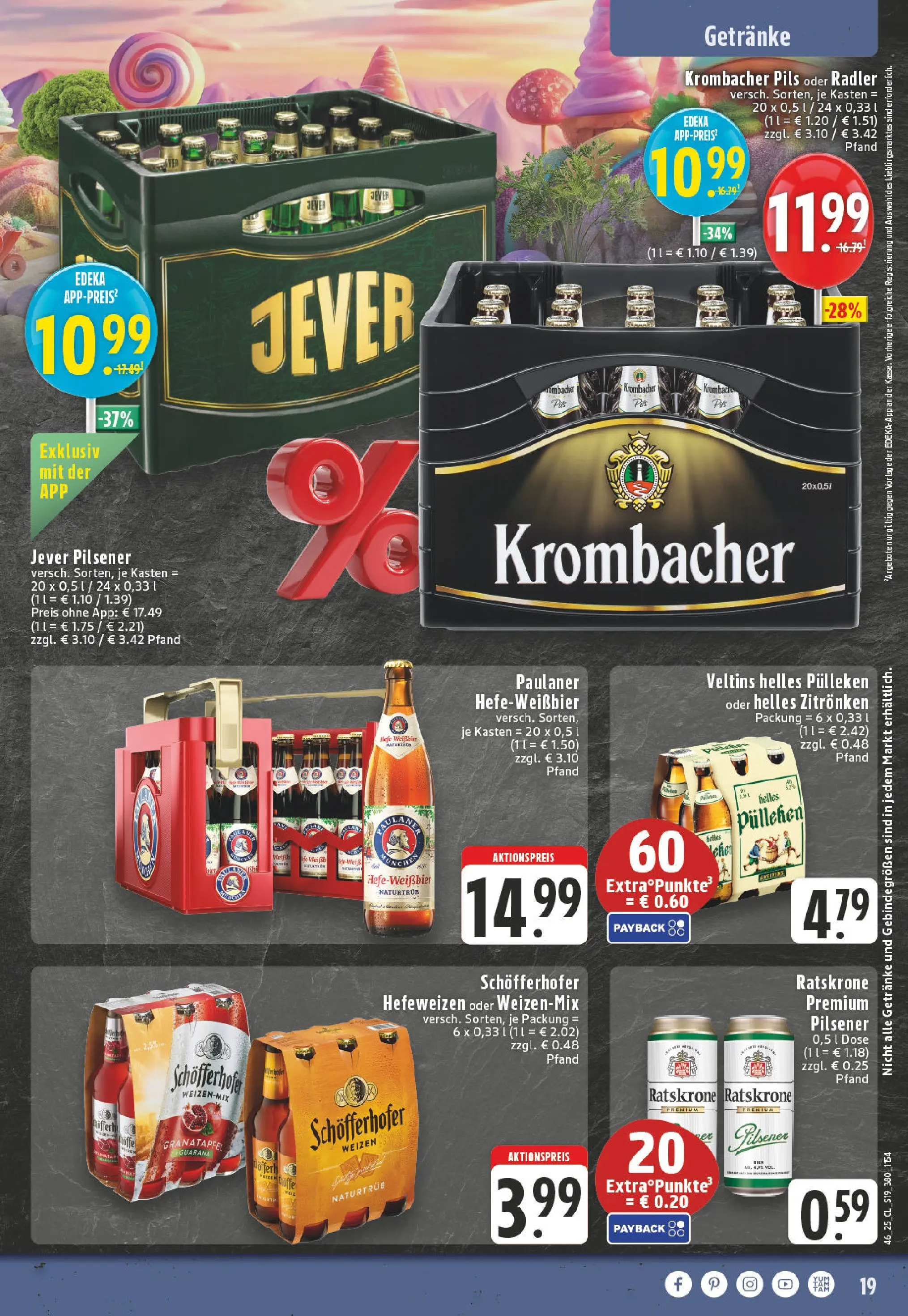 Edeka prospekt Bad Marienberg	 (ab 10.11.2025) » Angebote Online | Seite: 19 | Produkte: Granatapfel, Radler, Krombacher, Paulaner