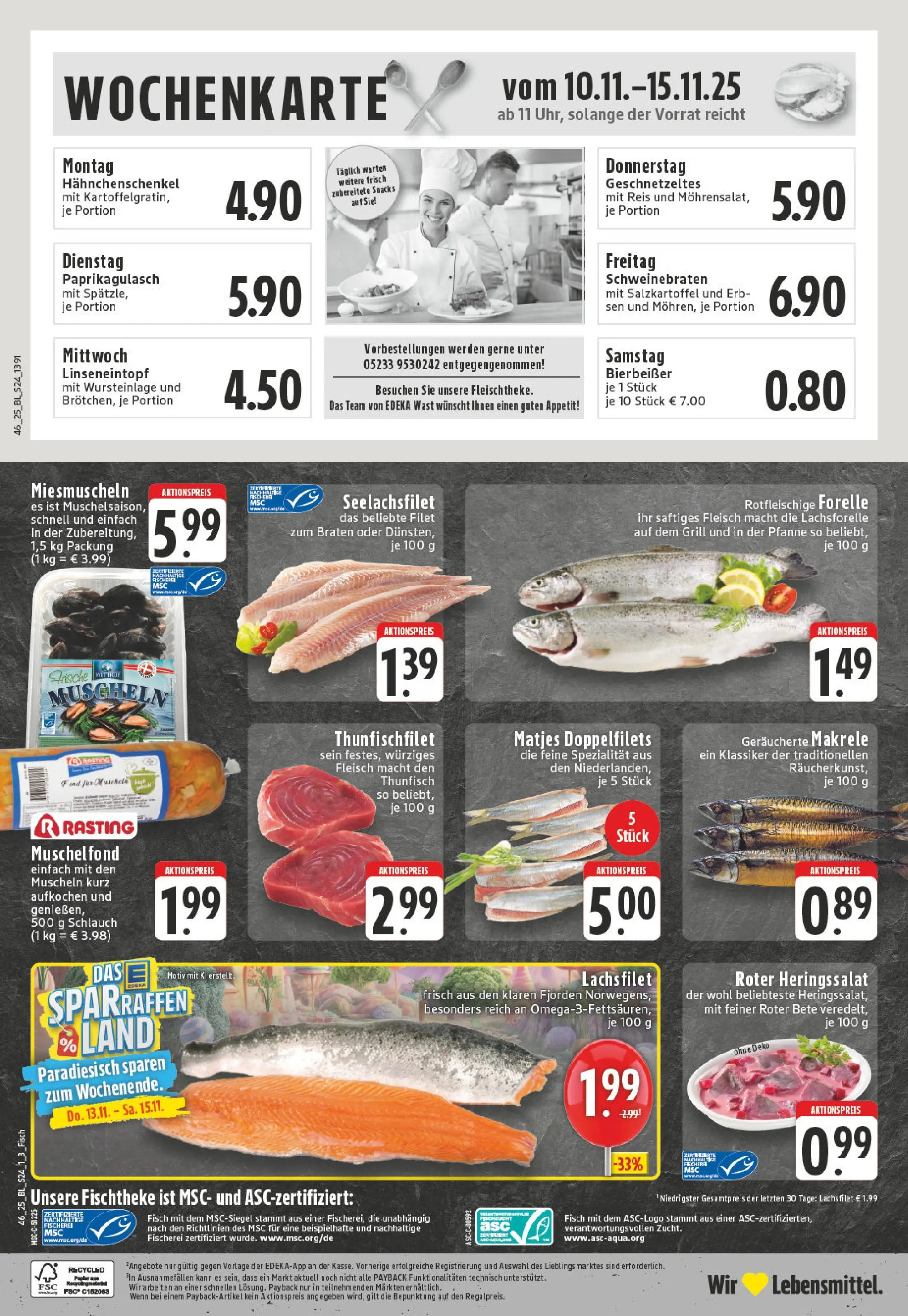 Edeka prospekt Steinheim	 (ab 10.11.2025) » Angebote Online | Seite: 24 | Produkte: Thunfisch, Fisch, Reis, Fleisch