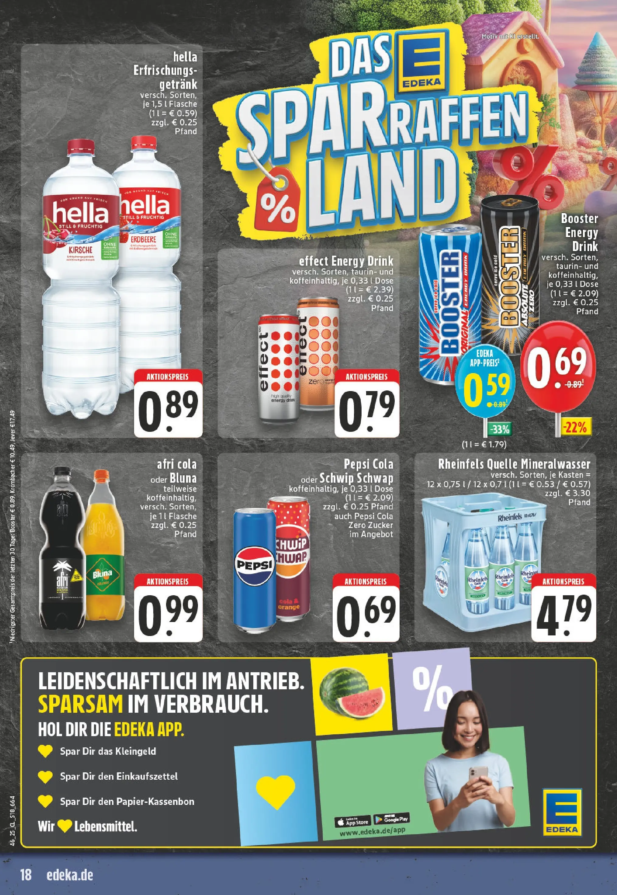 Edeka prospekt Hennef - Uckerath	 (ab 10.11.2025) » Angebote Online | Seite: 18 | Produkte: Cola, Energy, Mineralwasser, Jever