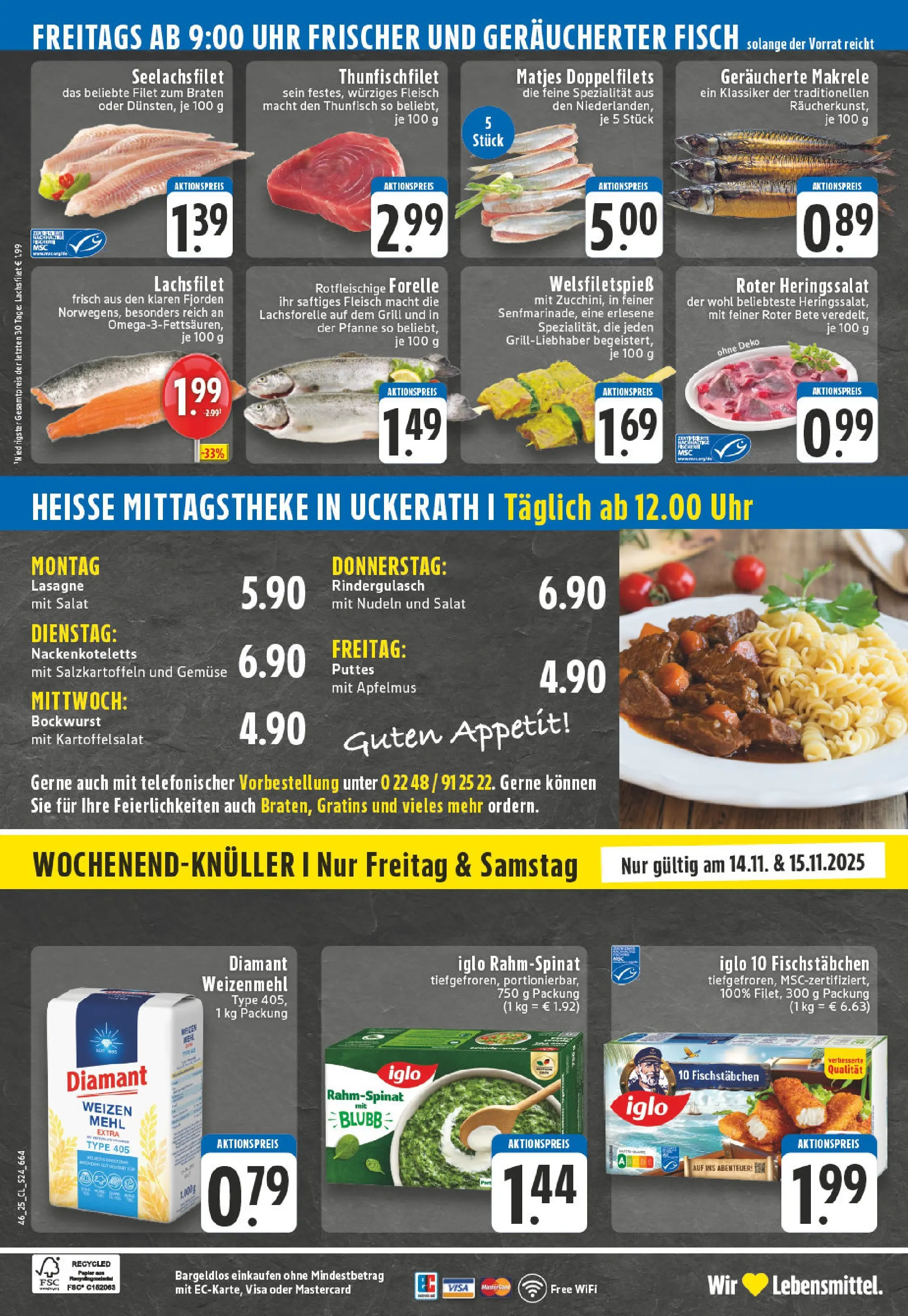 Edeka prospekt Hennef - Uckerath	 (ab 10.11.2025) » Angebote Online | Seite: 24 | Produkte: Iglo, Gemüse, Nudeln, Fleisch
