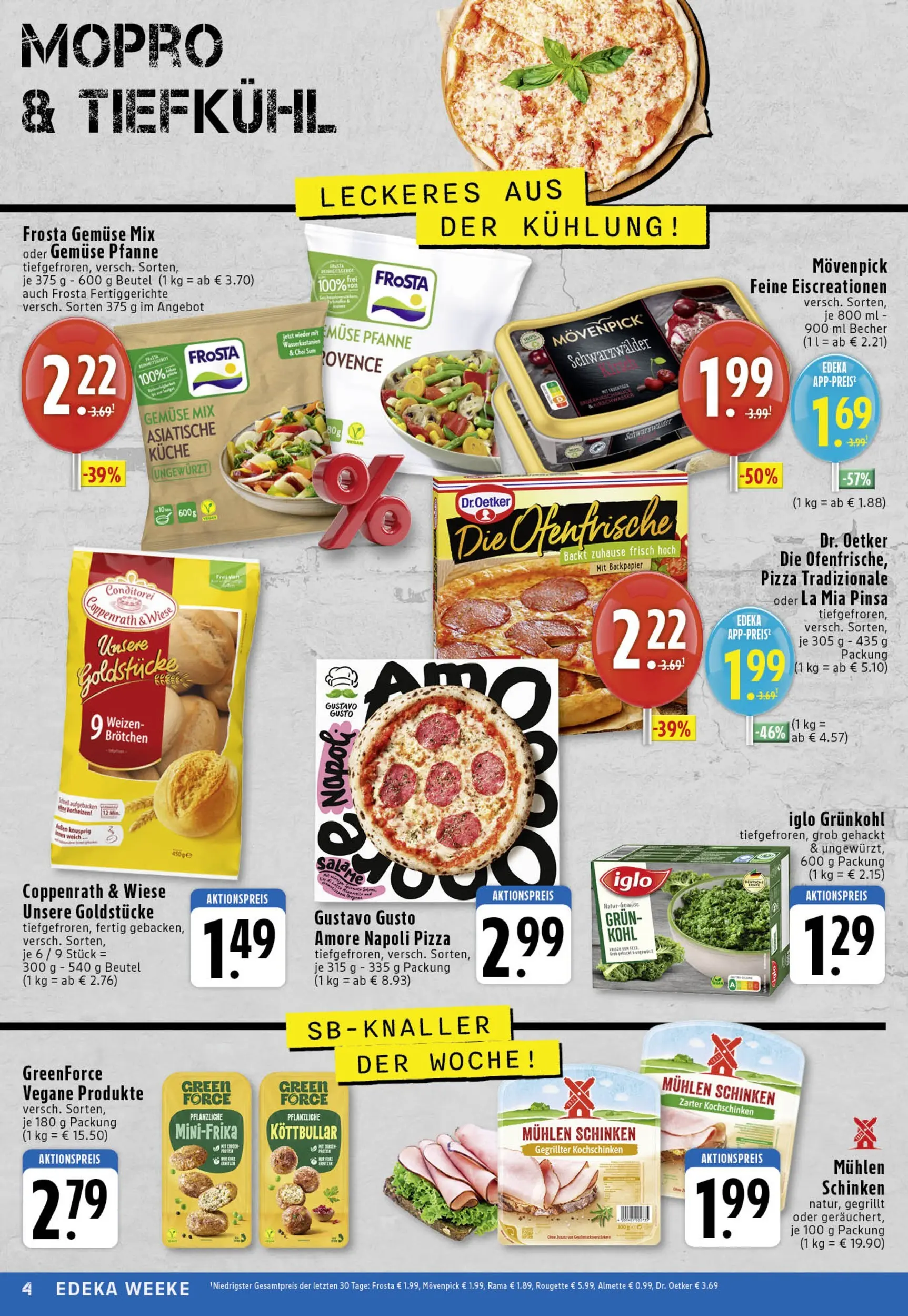 Edeka prospekt Köln	 (ab 09.11.2025) » Angebote Online | Seite: 4 | Produkte: Gustavo gusto, Almette, Rama, Iglo