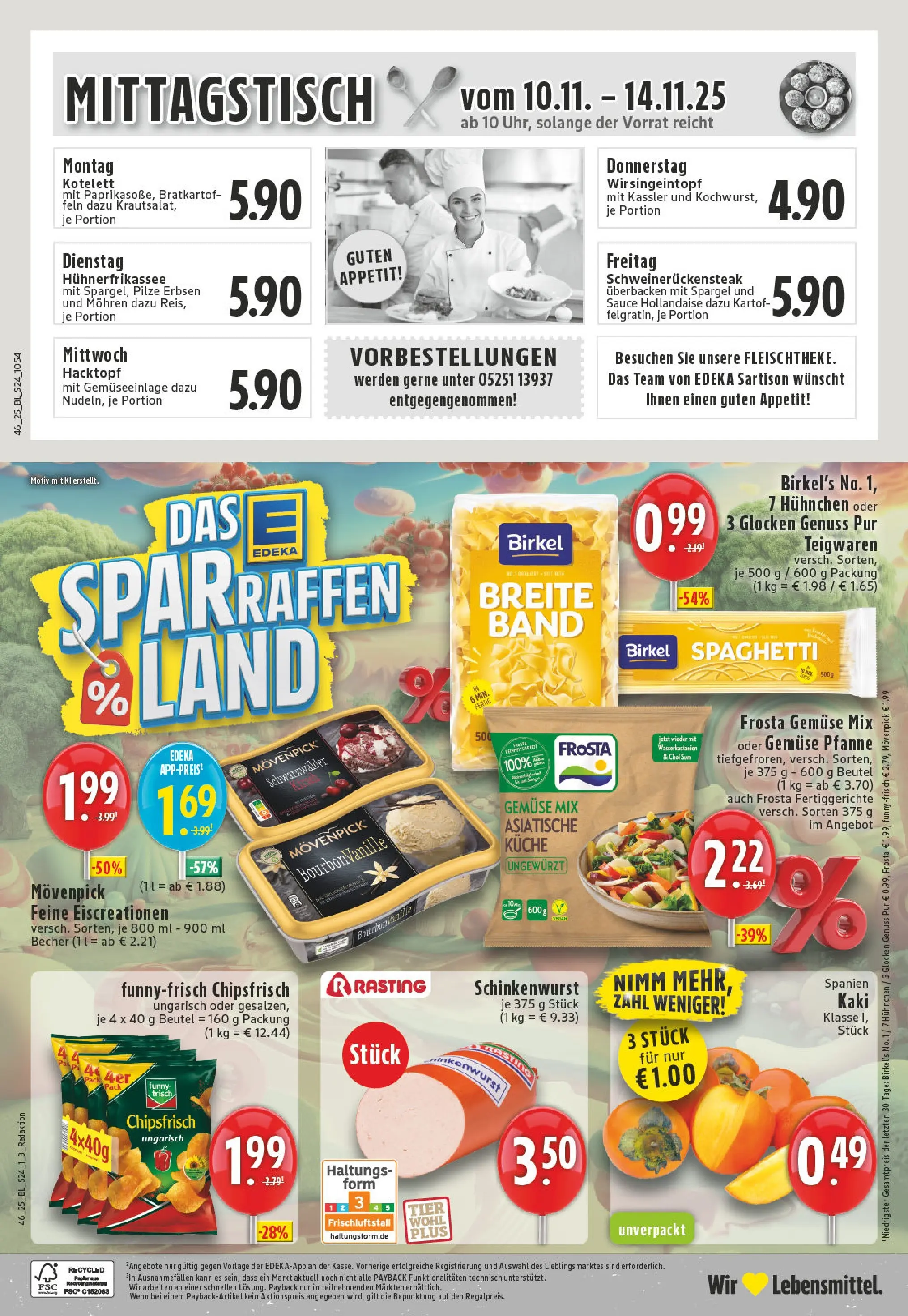 Edeka prospekt Borchen	 (ab 10.11.2025) » Angebote Online | Seite: 24 | Produkte: Küche, Spargel, Mohren, Erbsen