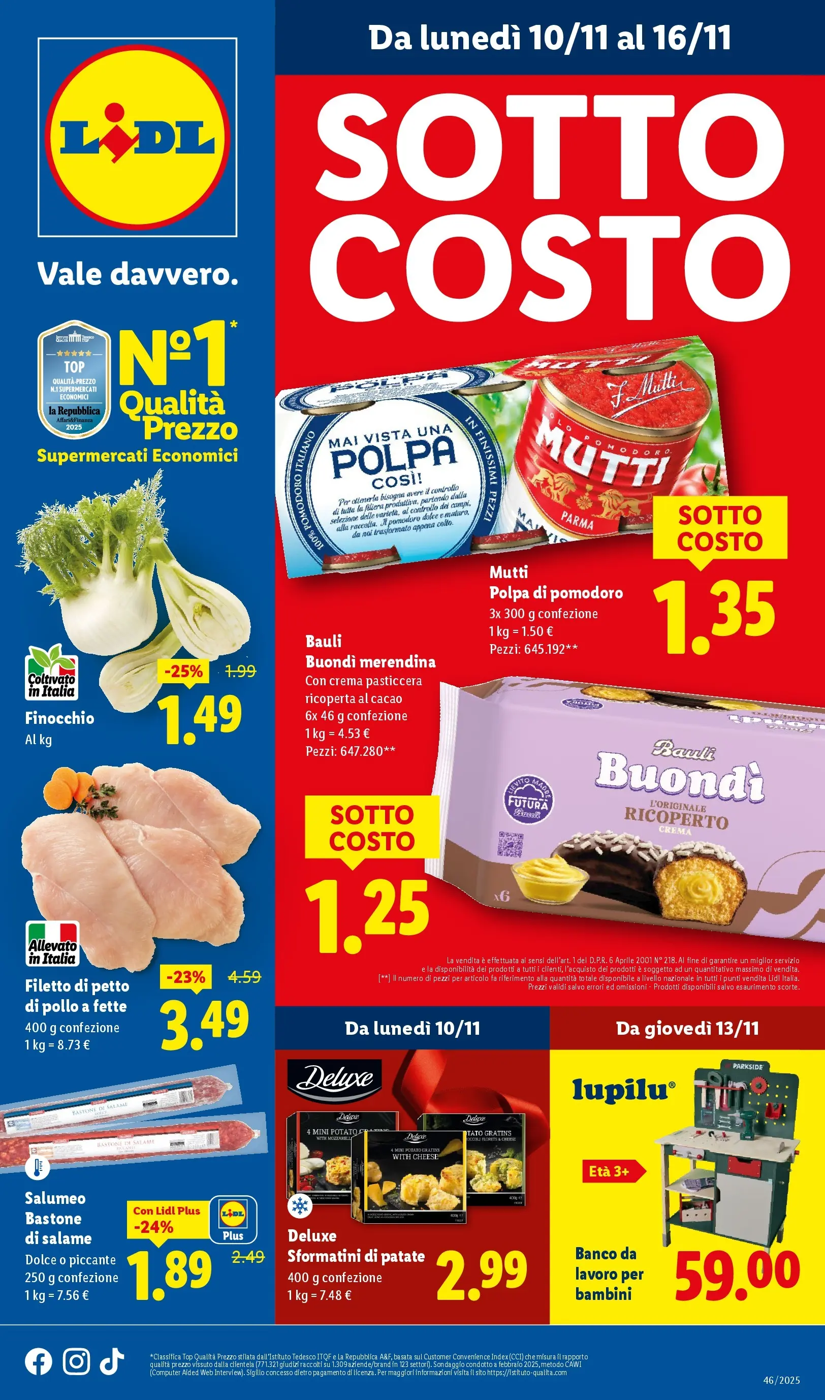 LIDL volantino della prossima settimana dal ﻿06/11/2025﻿ 📣 | Pagina: 1 | Prodotti: Top, Computer, Mutti, Cacao