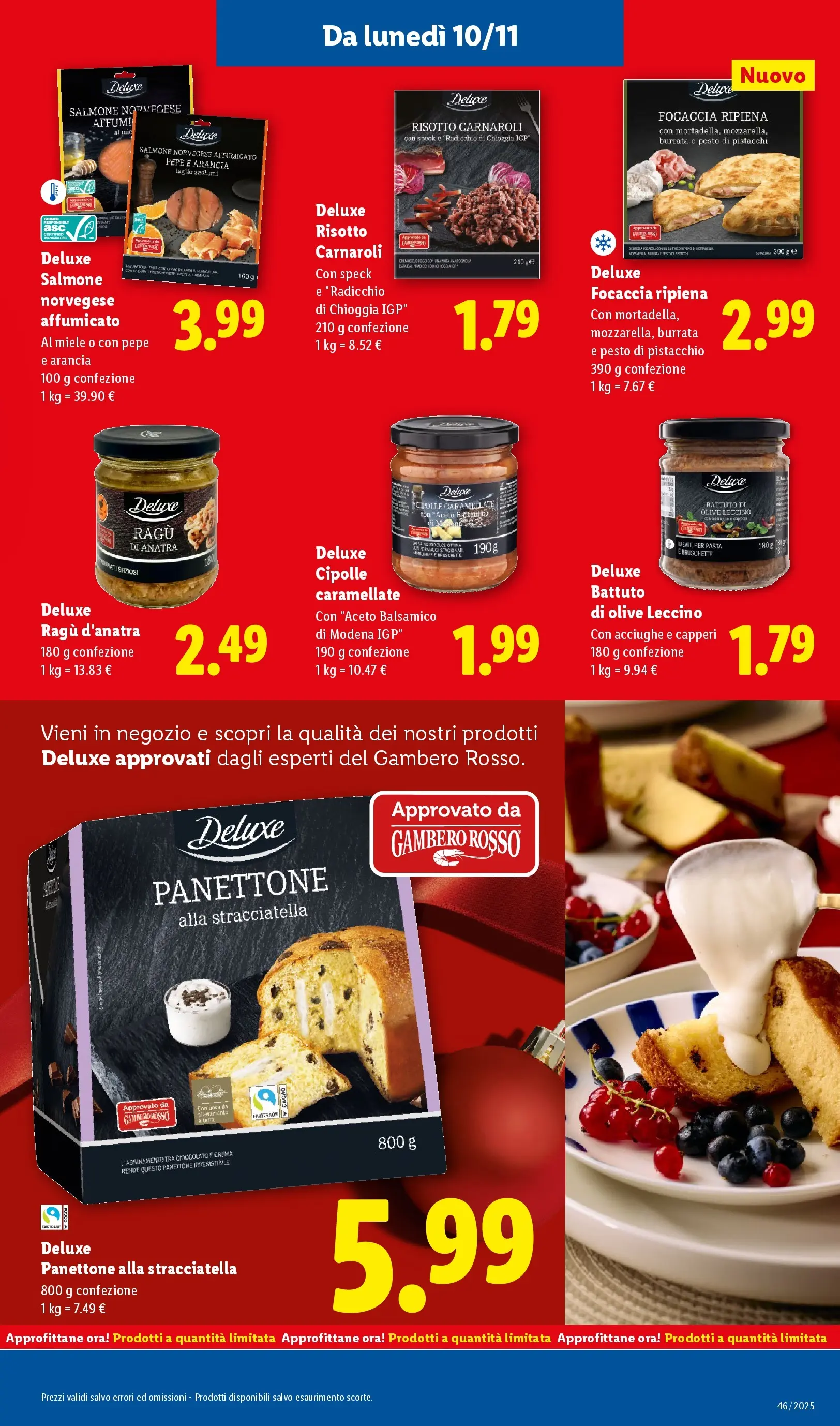 LIDL volantino della prossima settimana dal ﻿06/11/2025﻿ 📣 | Pagina: 11 | Prodotti: Speck, Crema, Salmone, Pasta