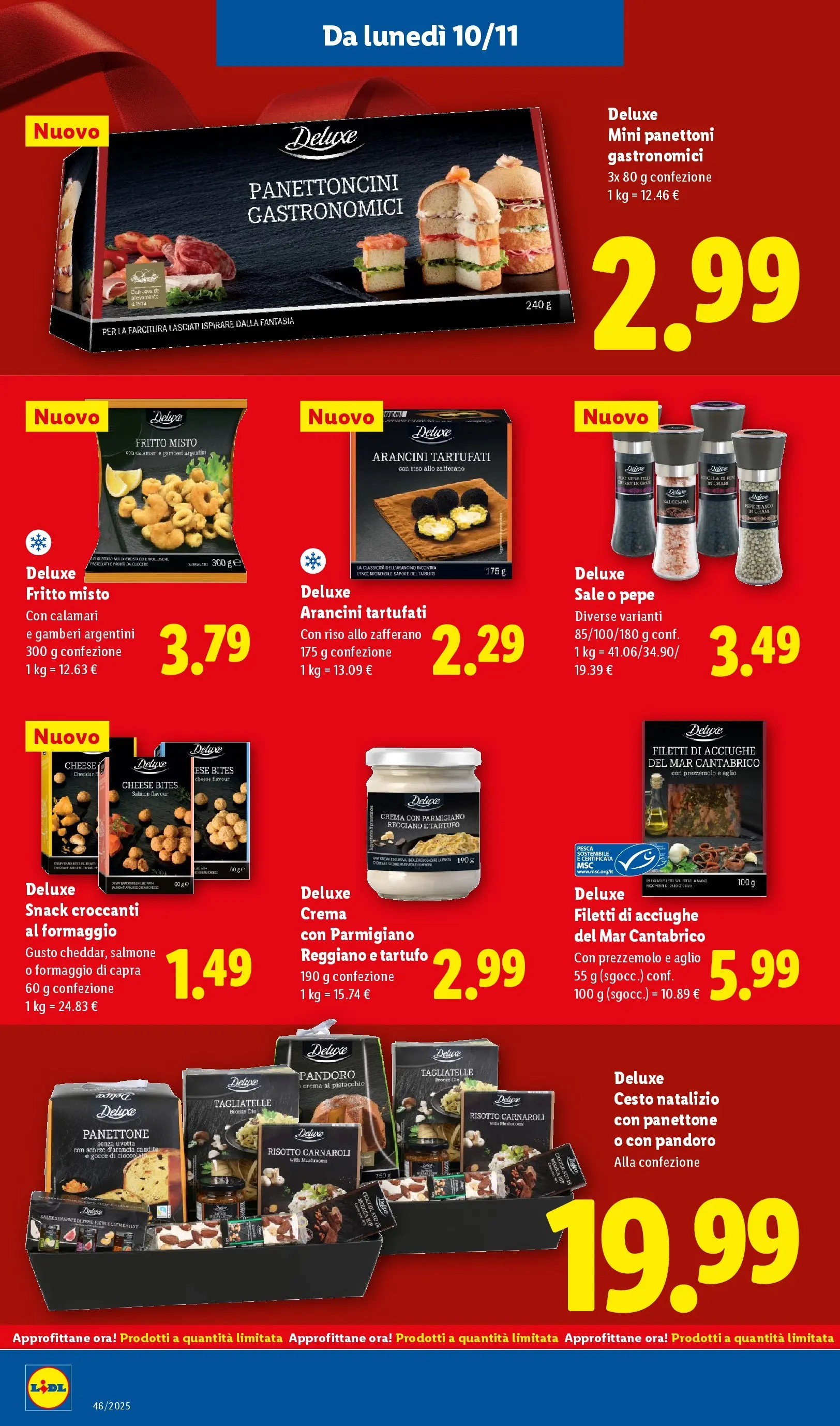 LIDL volantino della prossima settimana dal ﻿06/11/2025﻿ 📣 | Pagina: 14 | Prodotti: Tagliatelle, Pepe, Panettone, Acciughe