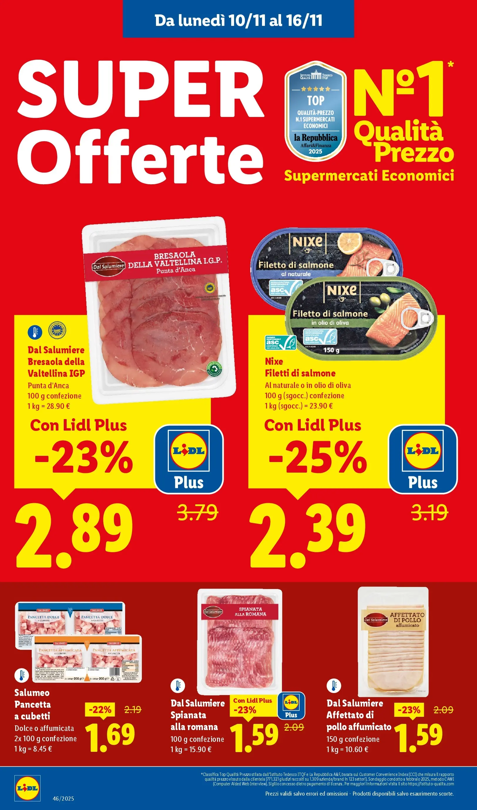 LIDL volantino della prossima settimana dal ﻿06/11/2025﻿ 📣 | Pagina: 20 | Prodotti: Bresaola, Pancetta, Top, Olio di Oliva