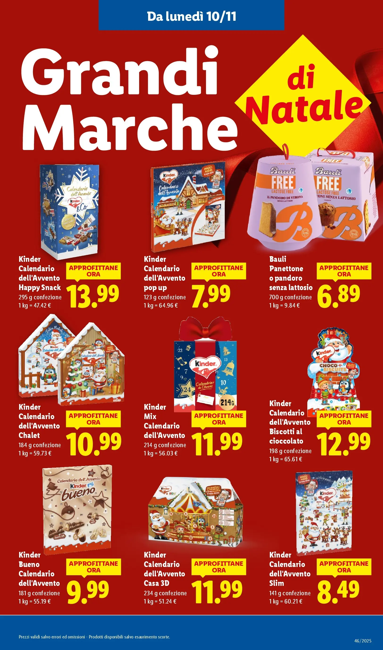 LIDL volantino della prossima settimana dal ﻿06/11/2025﻿ 📣 | Pagina: 23 | Prodotti: Cioccolato, Biscotti, Pandoro, Panettone