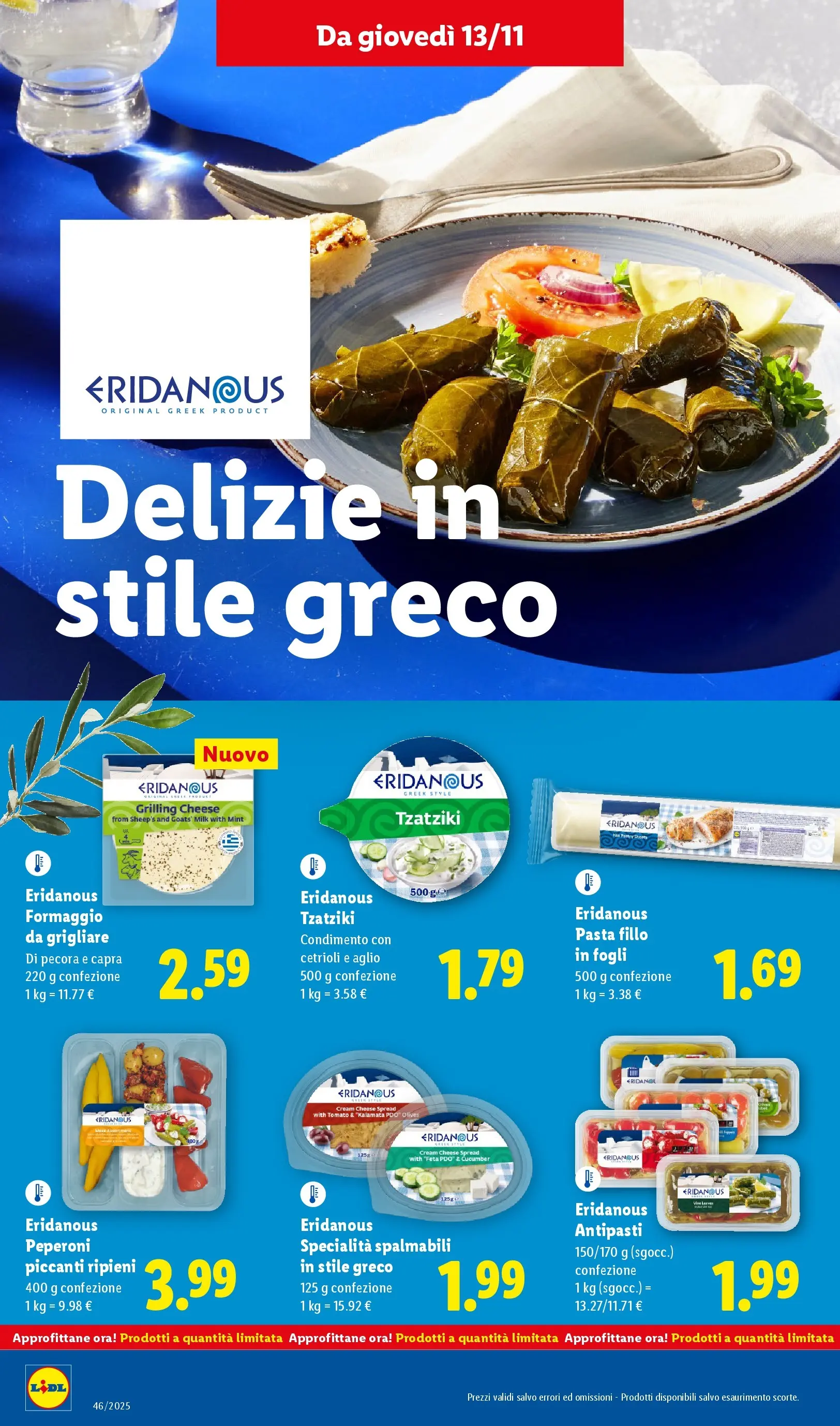 LIDL volantino della prossima settimana dal ﻿06/11/2025﻿ 📣 | Pagina: 26 | Prodotti: Cetrioli, Formaggio, Aglio, Pasta